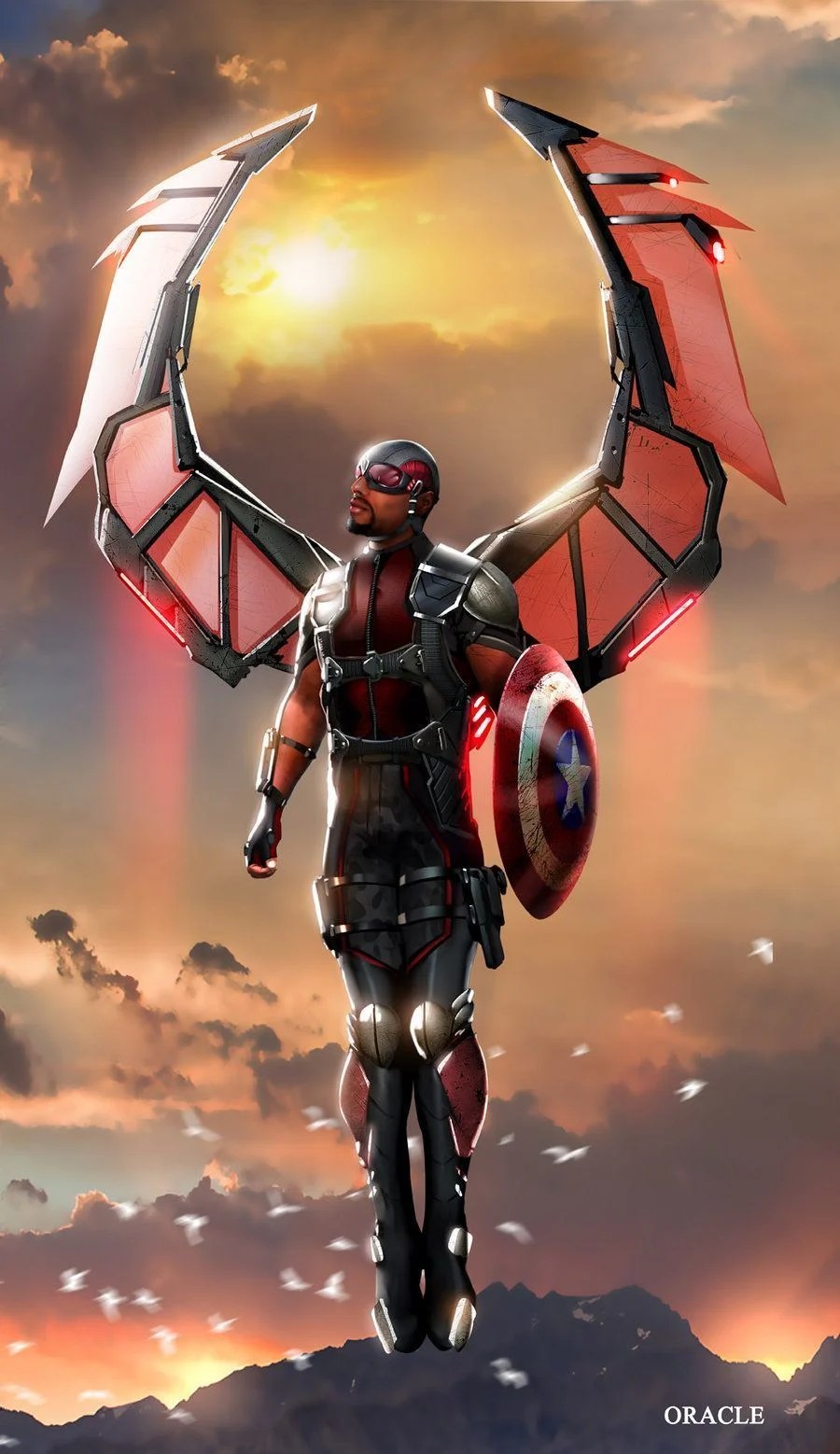 Falcon Marvel Comics Wallpapers Wallpaper Cave