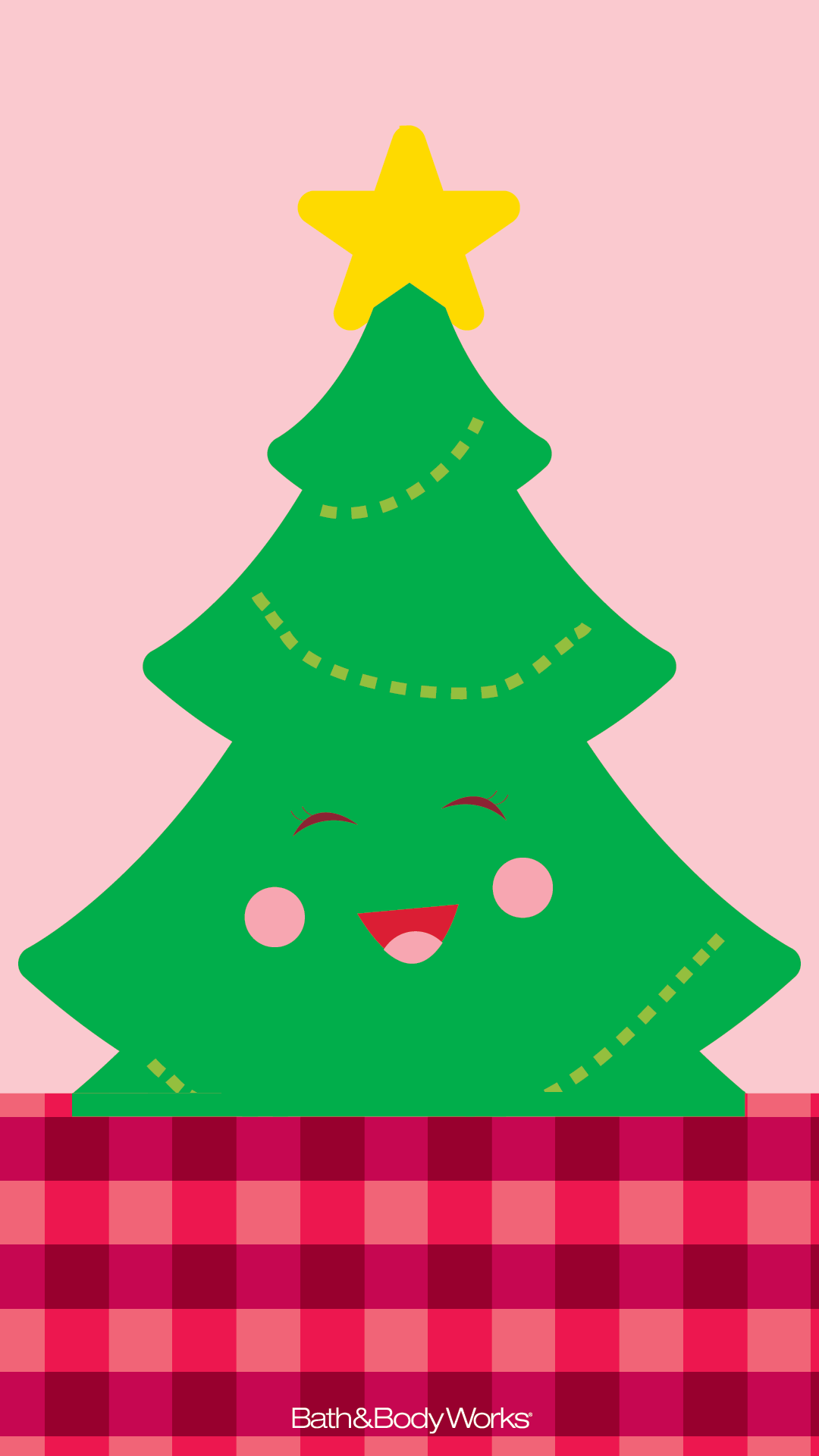 Pink And Green Christmas Background