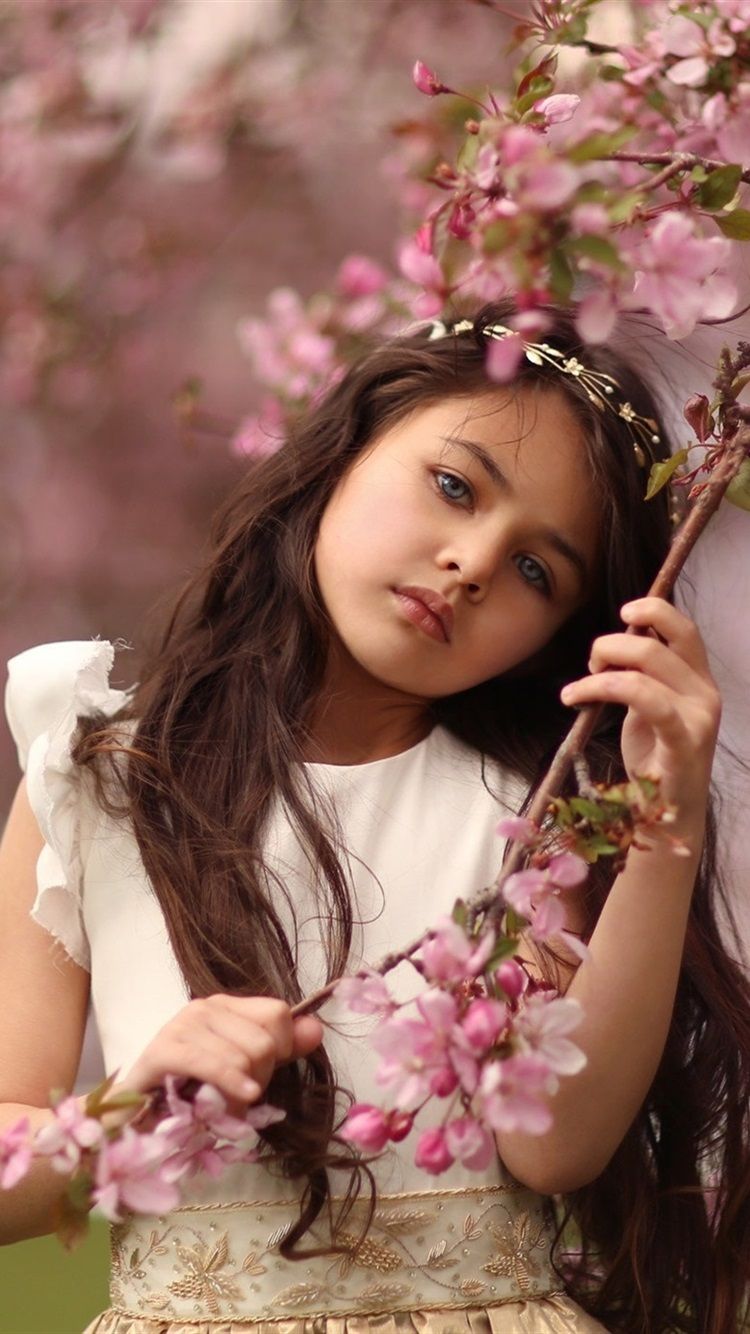 Pink Flower Girl Wallpapers Wallpaper Cave