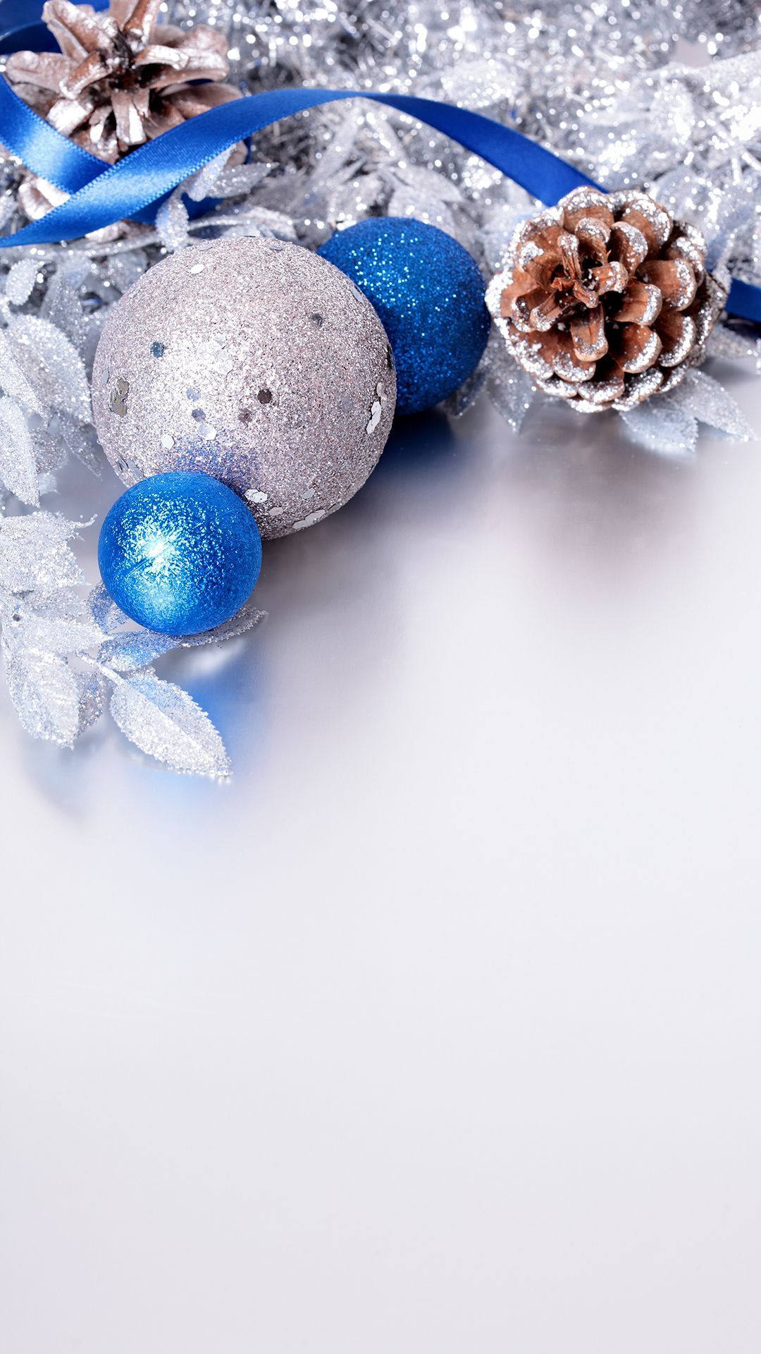 Christmas Blue iPhone Wallpapers Wallpaper Cave