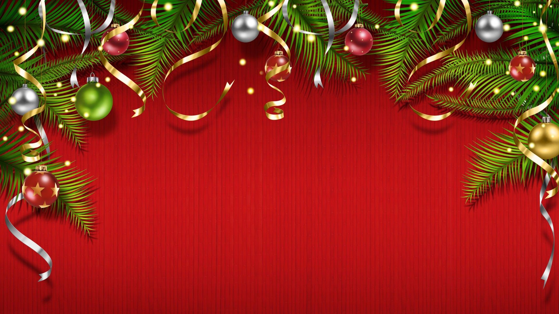Red Green Christmas Tree Wallpapers Wallpaper Cave