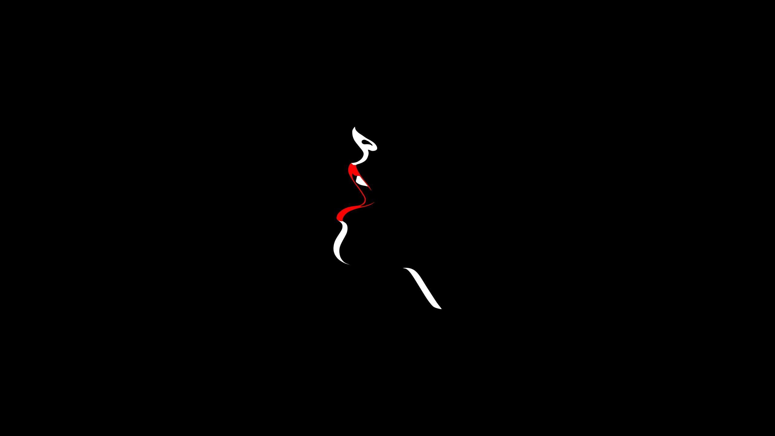 Minimalist Black Red Portrait Wallpapers Wallpaper Cave