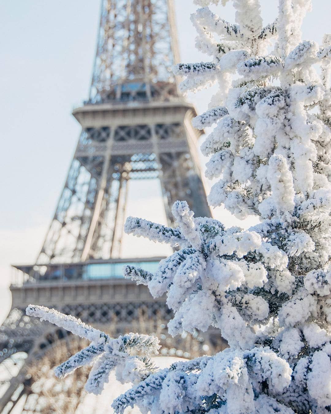 Eiffel Tower Winter Wallpapers Wallpaper Cave