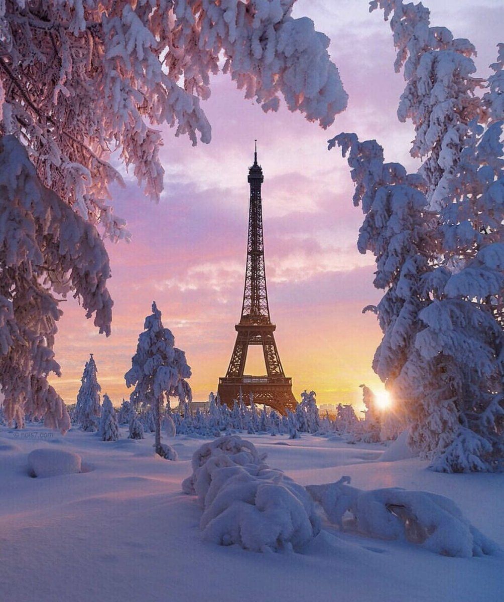 Eiffel Tower Winter Wallpapers Wallpaper Cave