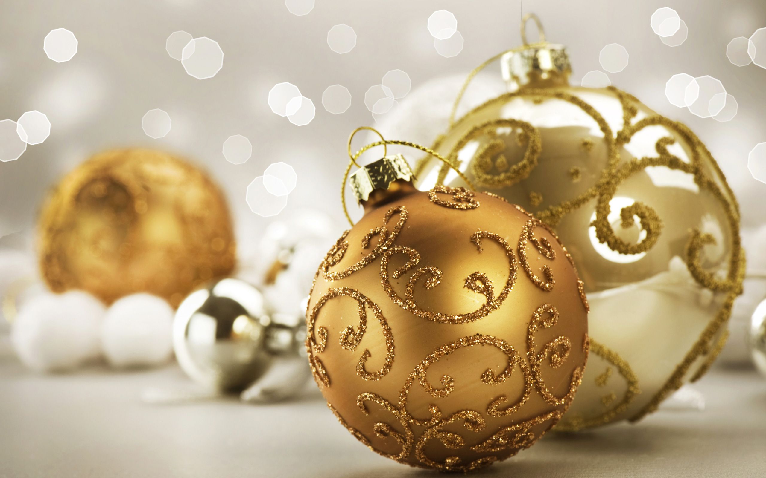 Gold And White Christmas Wallpapers Wallpaper Cave
