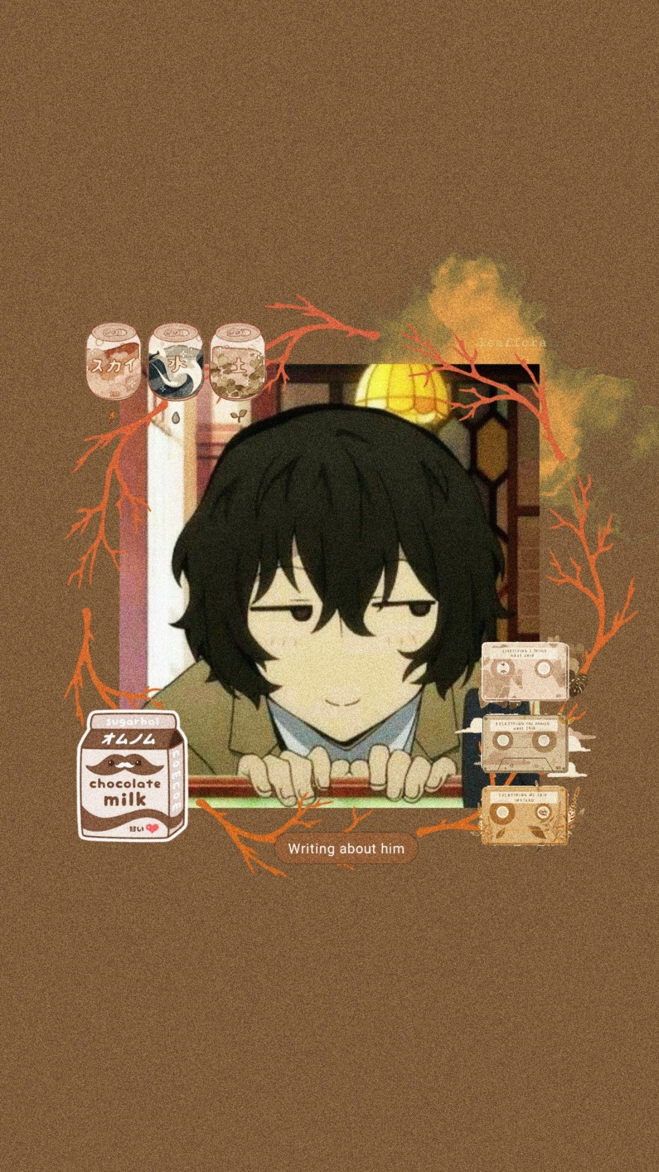 Brown Anime Aesthetic Wallpaper