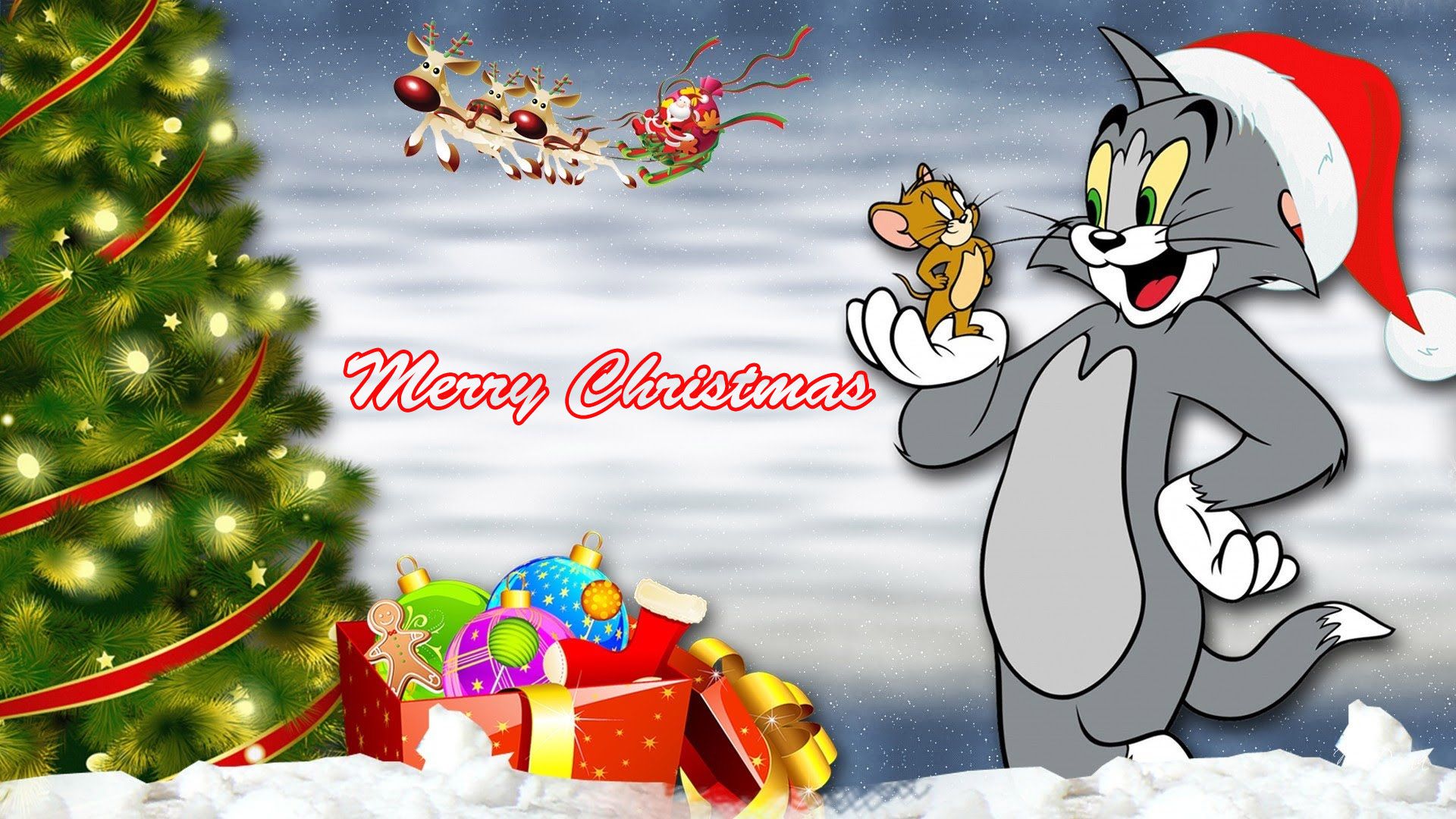 Disney Cartoons Christmas Wallpapers Wallpaper Cave