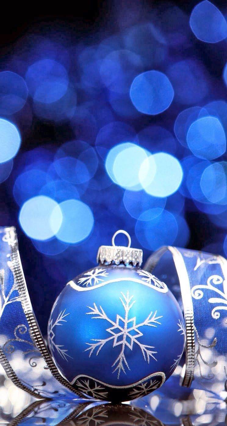 Christmas Ornaments Blue Wallpapers Wallpaper Cave