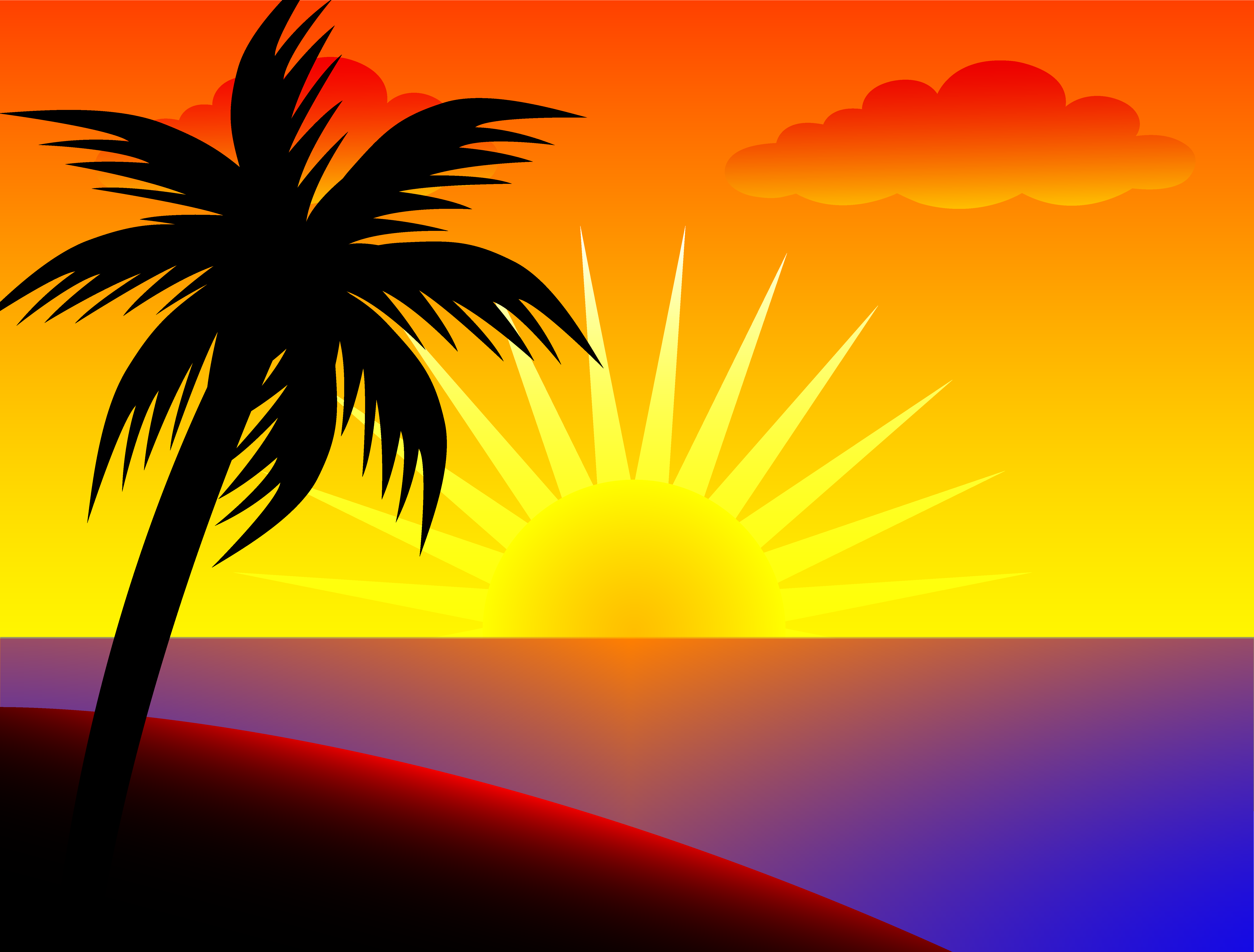 Sunset Cartoon Wallpapers Wallpaper Cave
