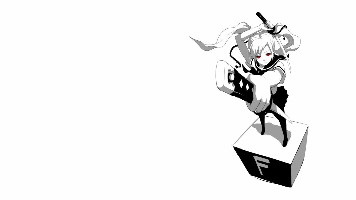 White Anime Aesthetic Wallpaper