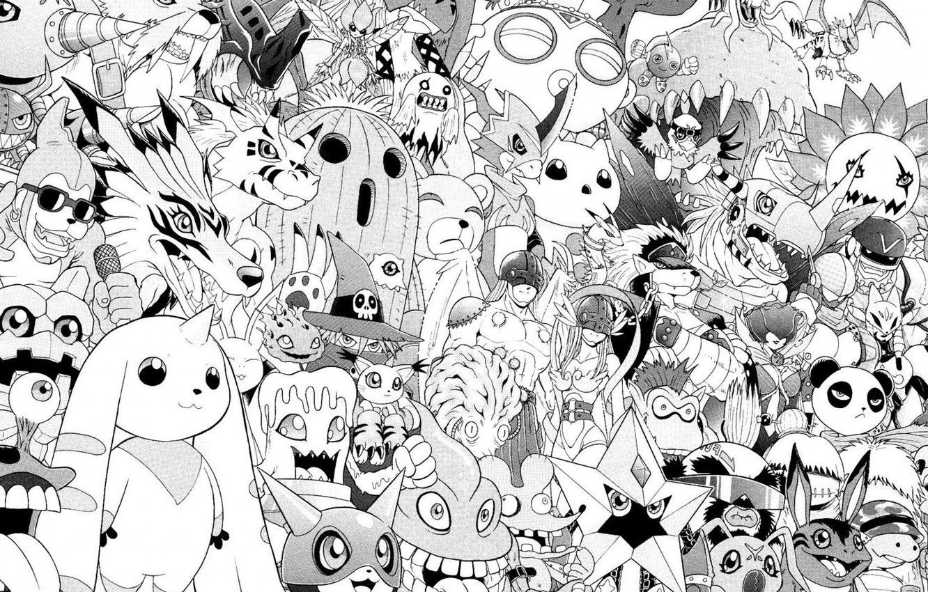 Manga Black And White Wallpapers Wallpaper Cave