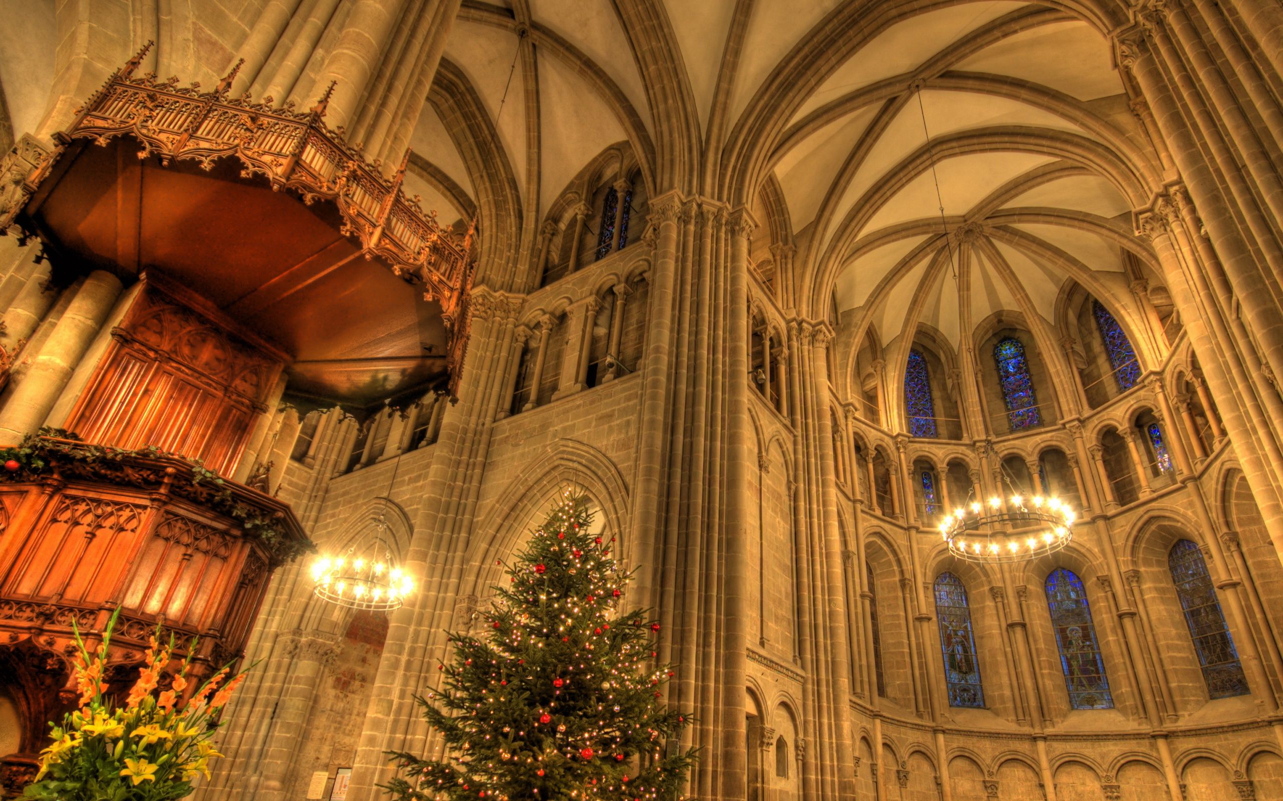 Christmas Cathedral Wallpapers Wallpaper Cave