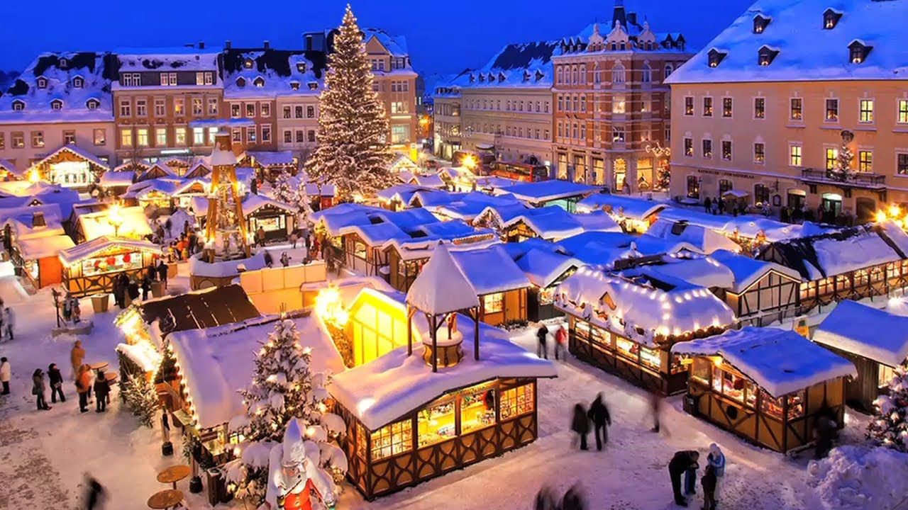 Winter Christmas Market Wallpapers Wallpaper Cave