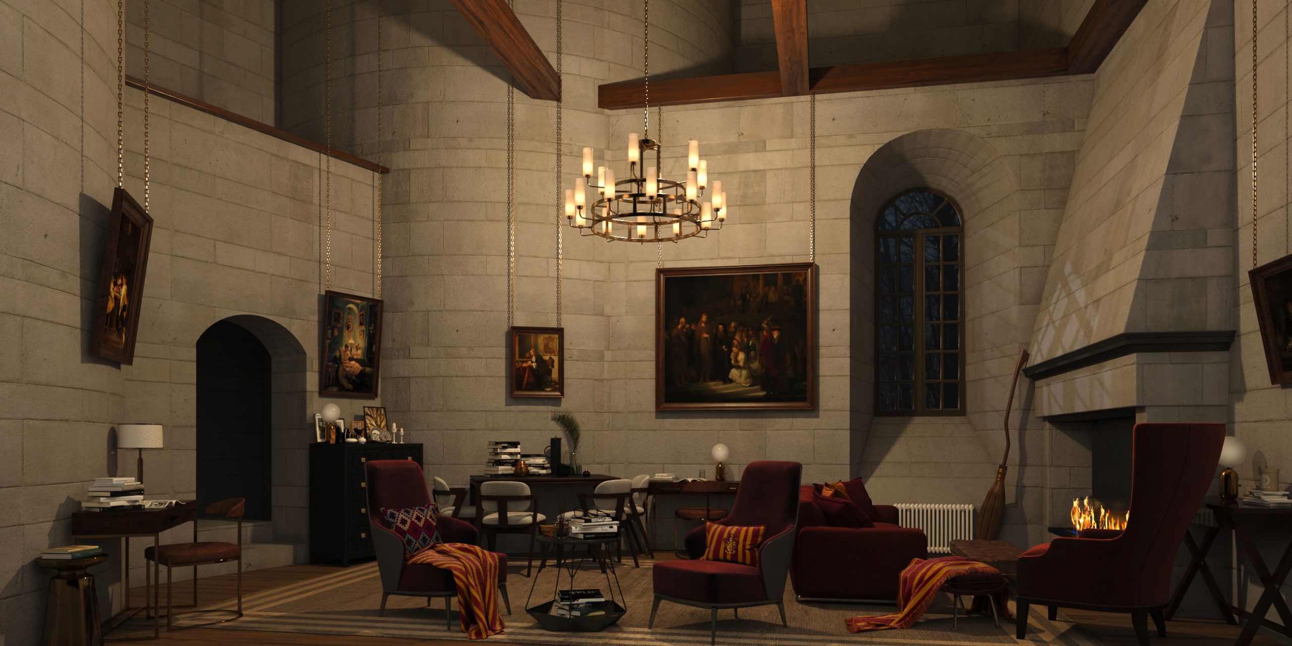 Gryffindor Common Room Wallpapers Wallpaper Cave