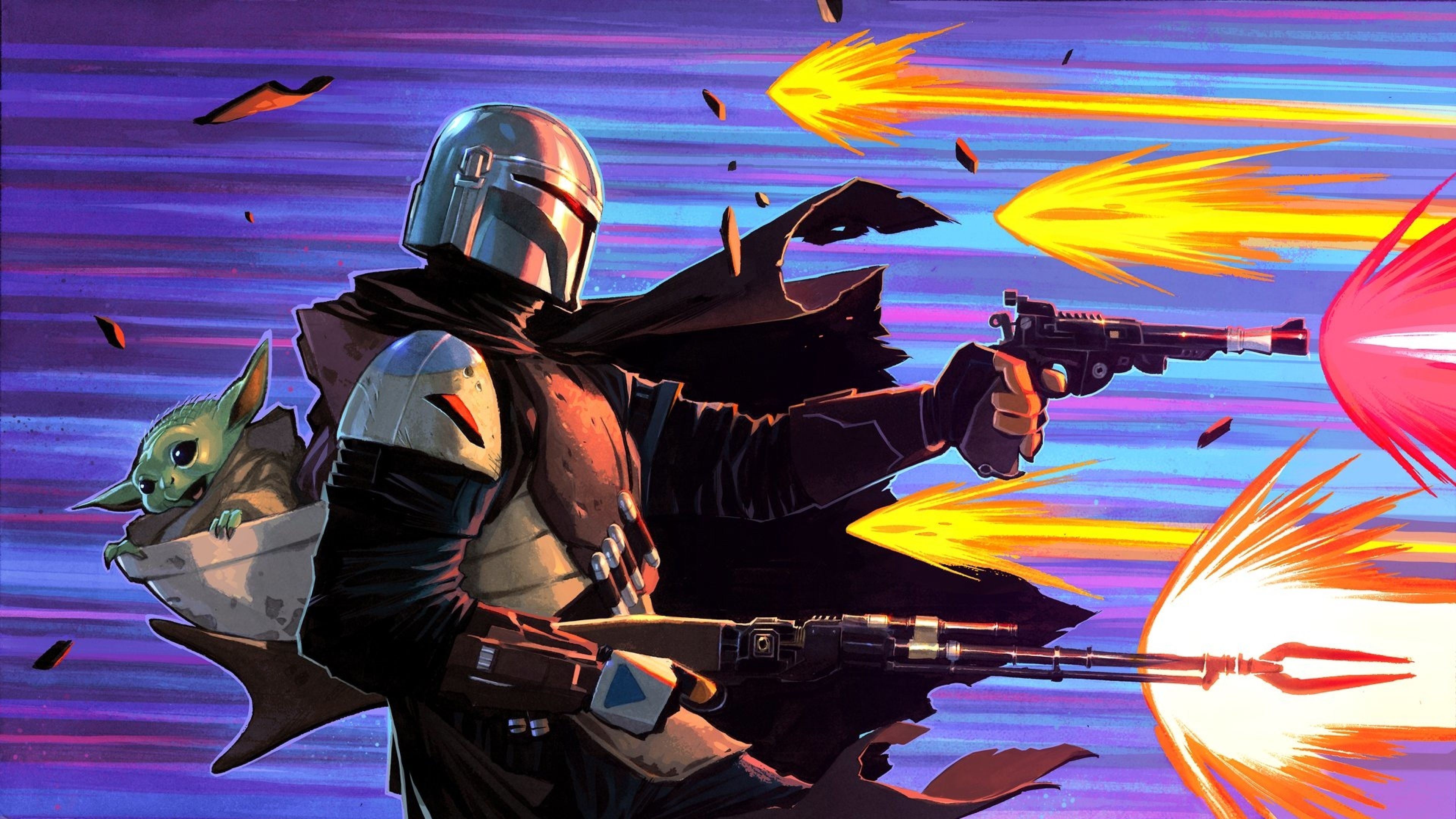Mandalorian And Baby Yoda Fortnite Wallpapers Wallpaper Cave