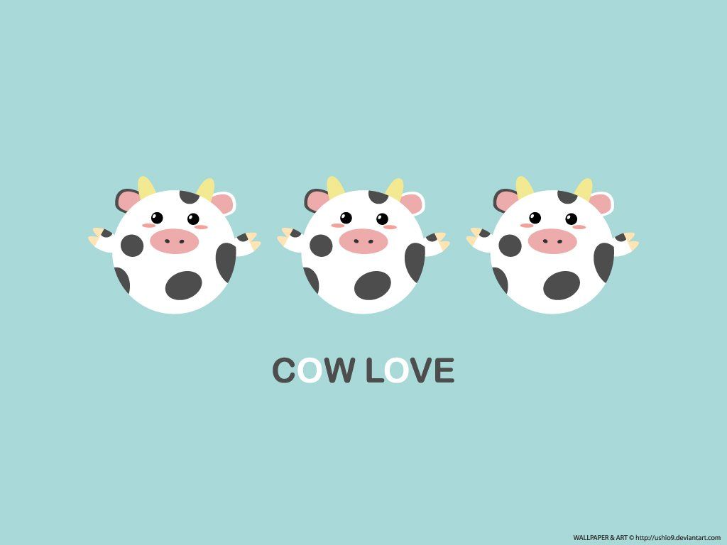 Kawaii Cow Wallpapers Wallpaper Cave