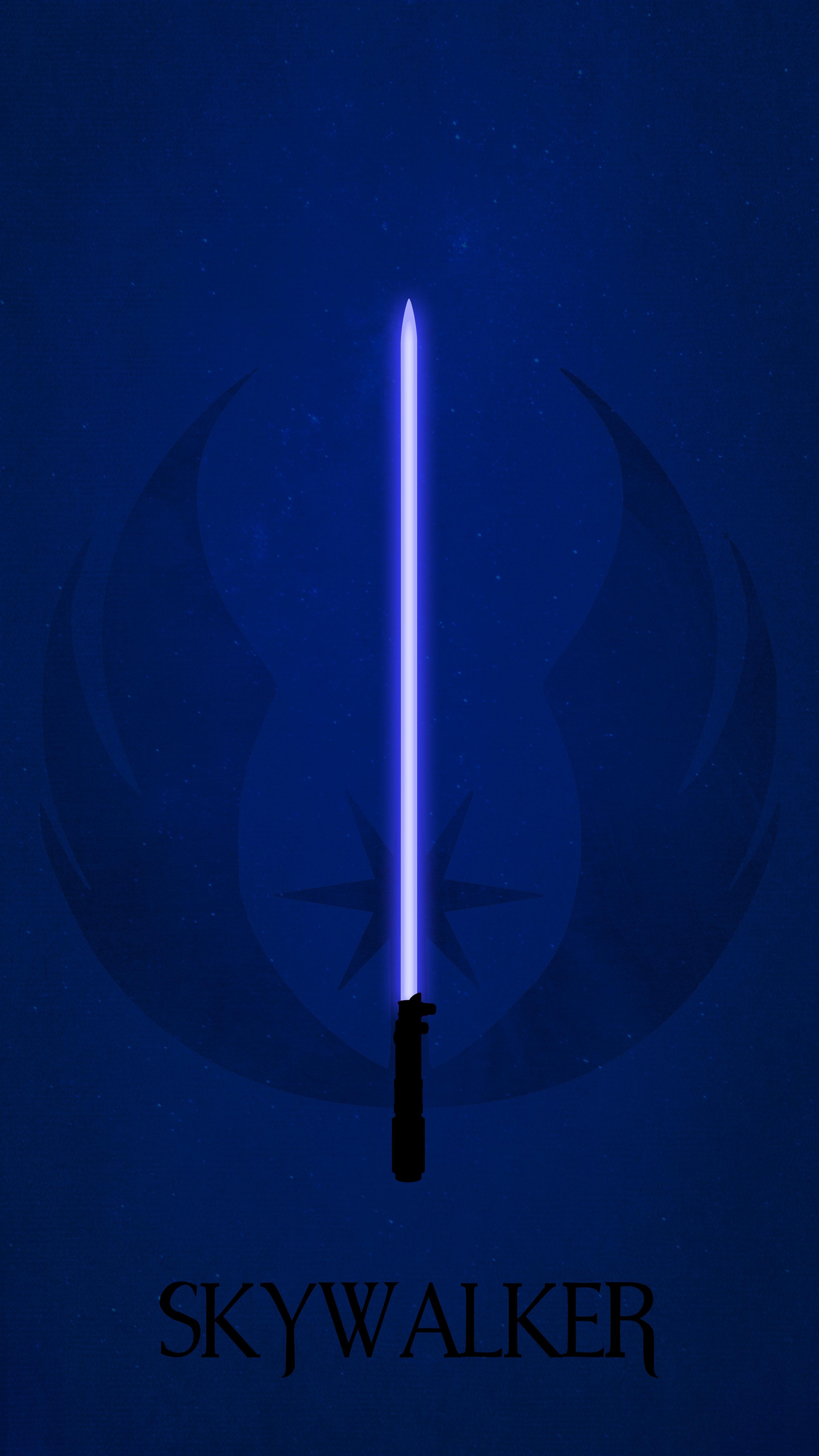 Luke Skywalker Blue Lightsaber Wallpapers Wallpaper Cave