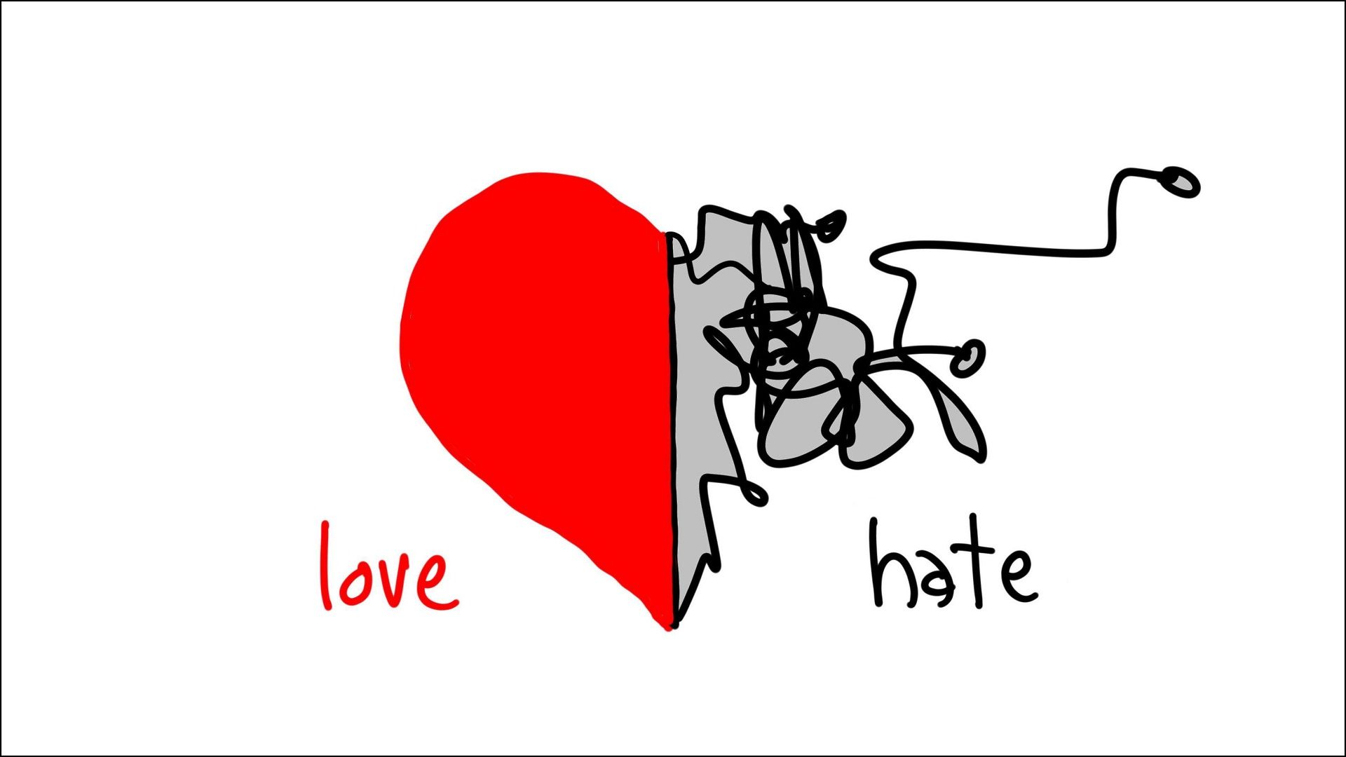 Love Hate Wallpapers Wallpaper Cave