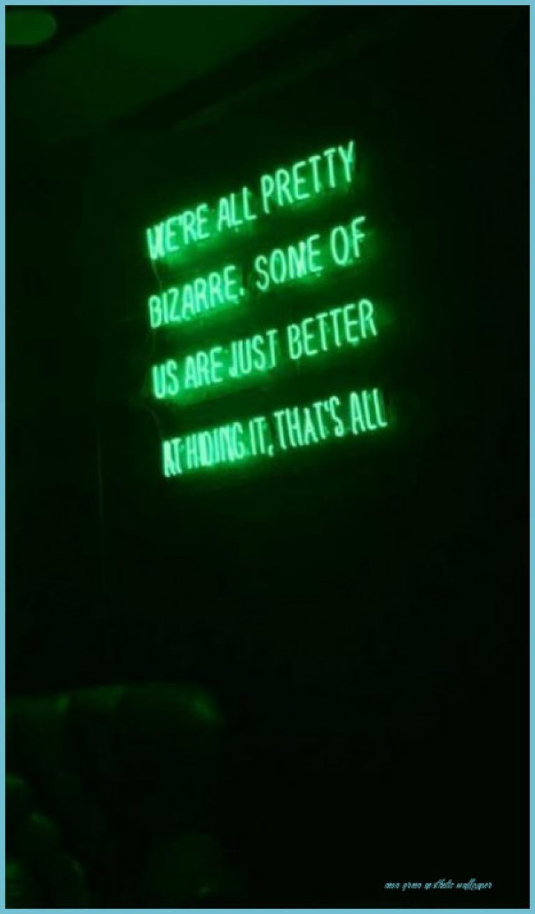 Aesthetics Green Neon Wallpapers Wallpaper Cave