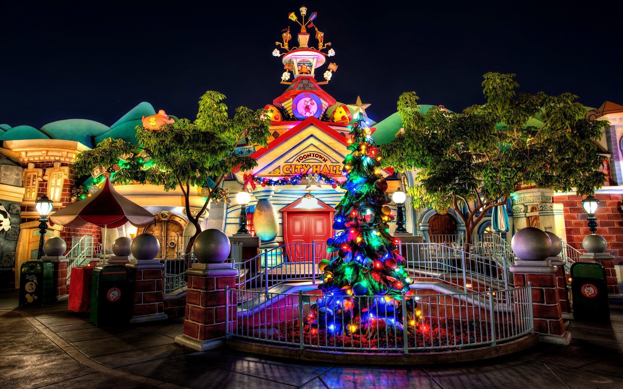 Disney Christmas Tree Wallpapers Wallpaper Cave
