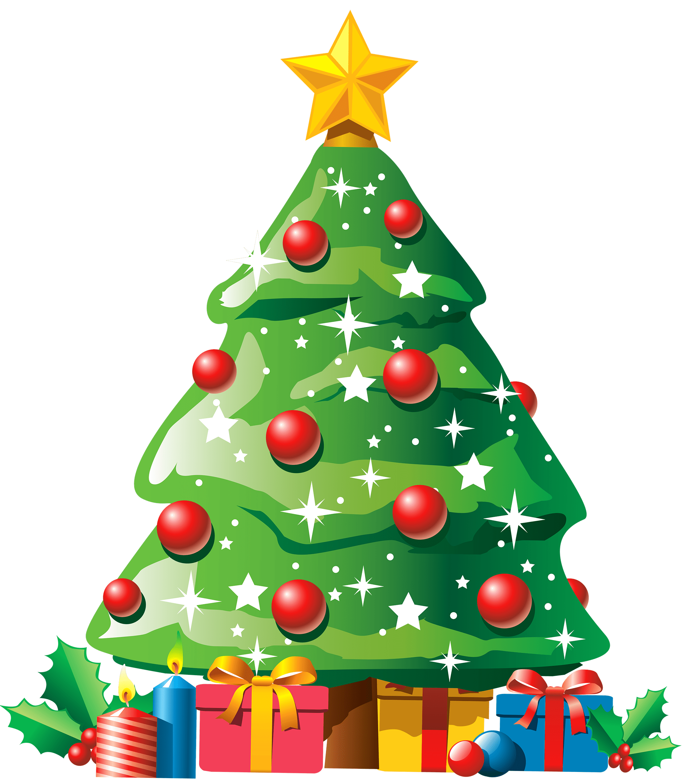 Christmas Cartoon Trees Wallpapers Wallpaper Cave
