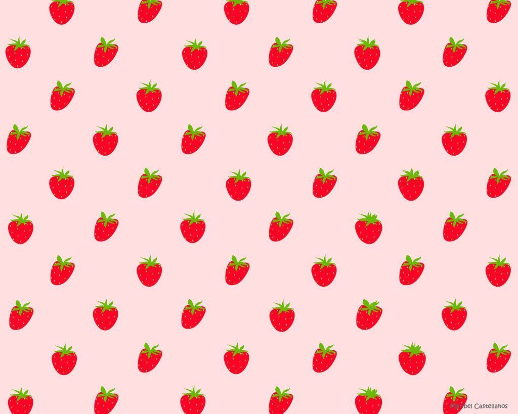Aesthetic Strawberries Wallpapers Wallpaper Cave