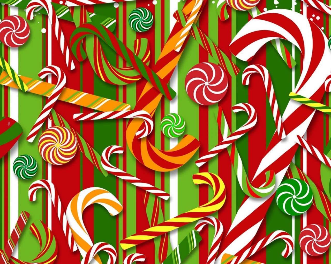 Christmas Aesthetic Candy Canes Wallpapers Wallpaper Cave