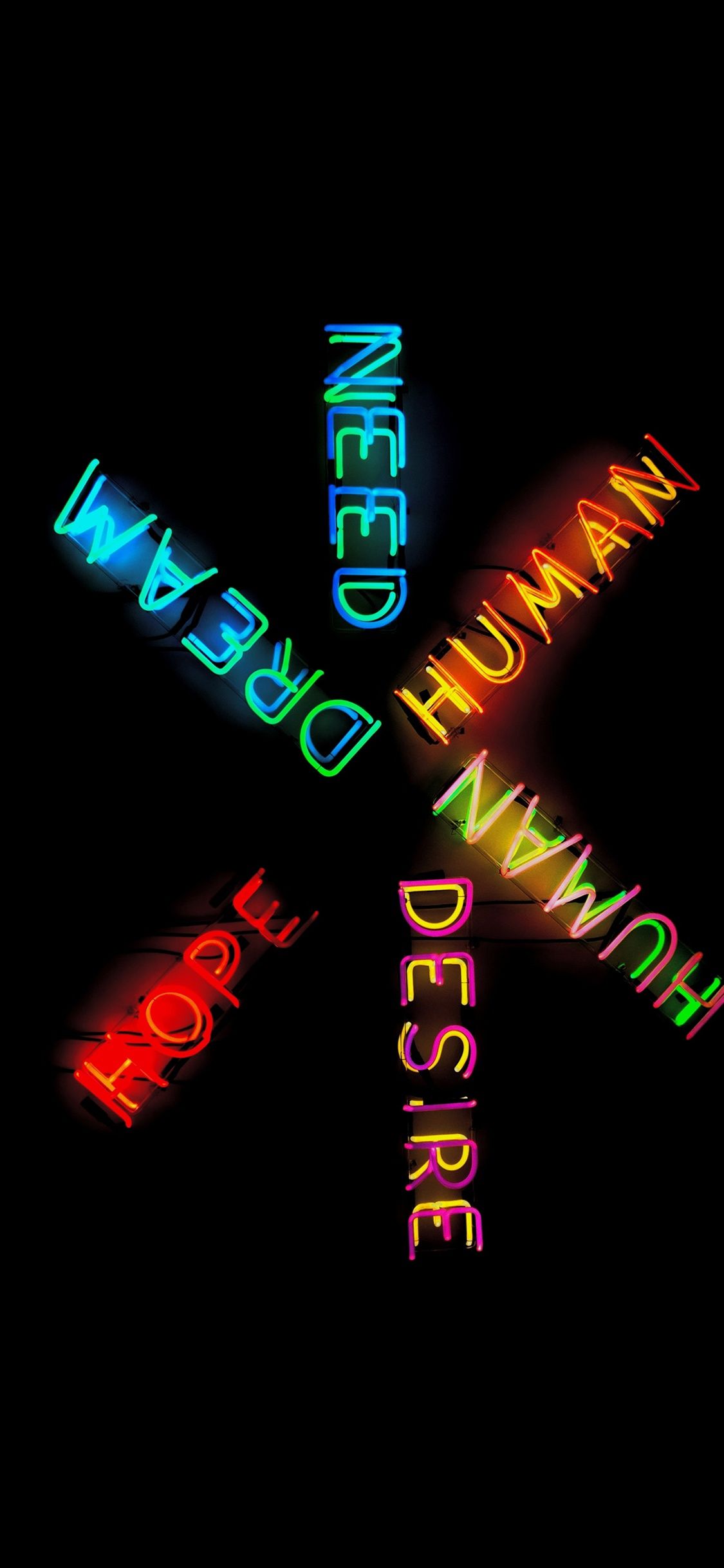 Neon Words Wallpapers Wallpaper Cave