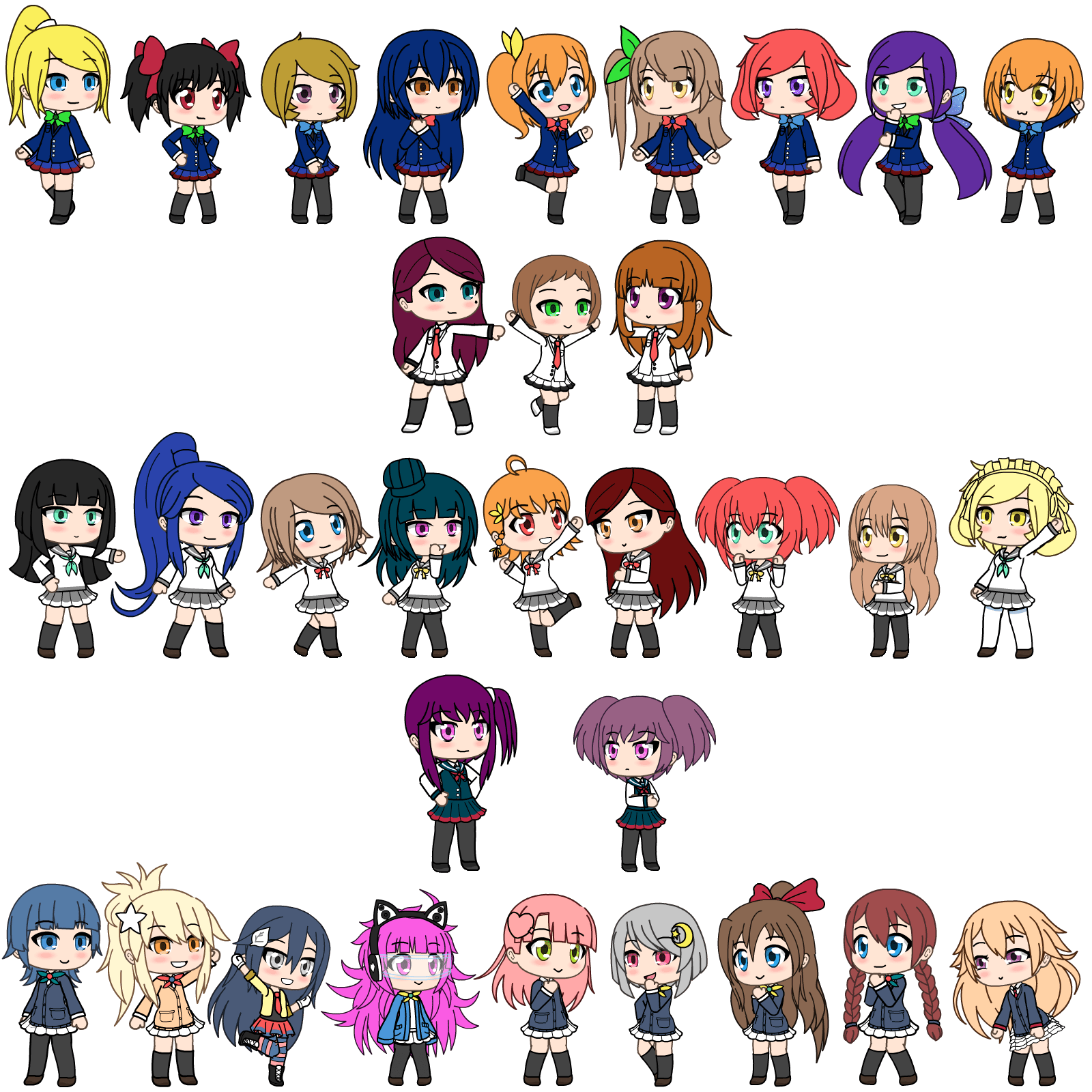 Gacha Life Cheerleader Wallpapers Wallpaper Cave