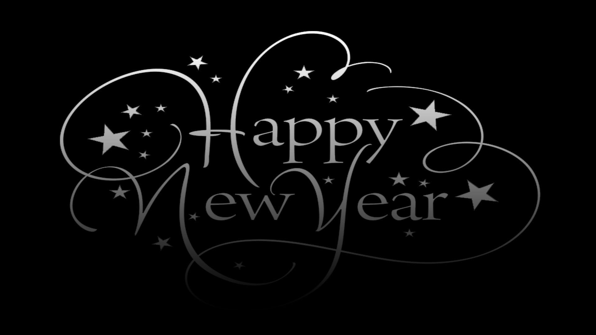 Happy New Year White And Black Wallpapers Wallpaper Cave