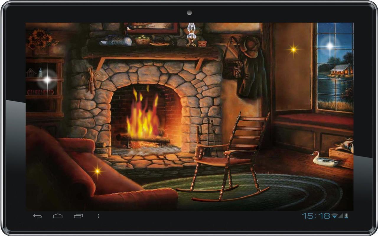 Winter Fireplace Window Wallpapers Wallpaper Cave