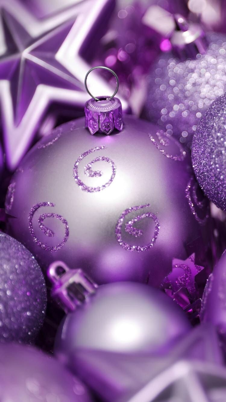 Purple Xmas Wallpapers Wallpaper Cave