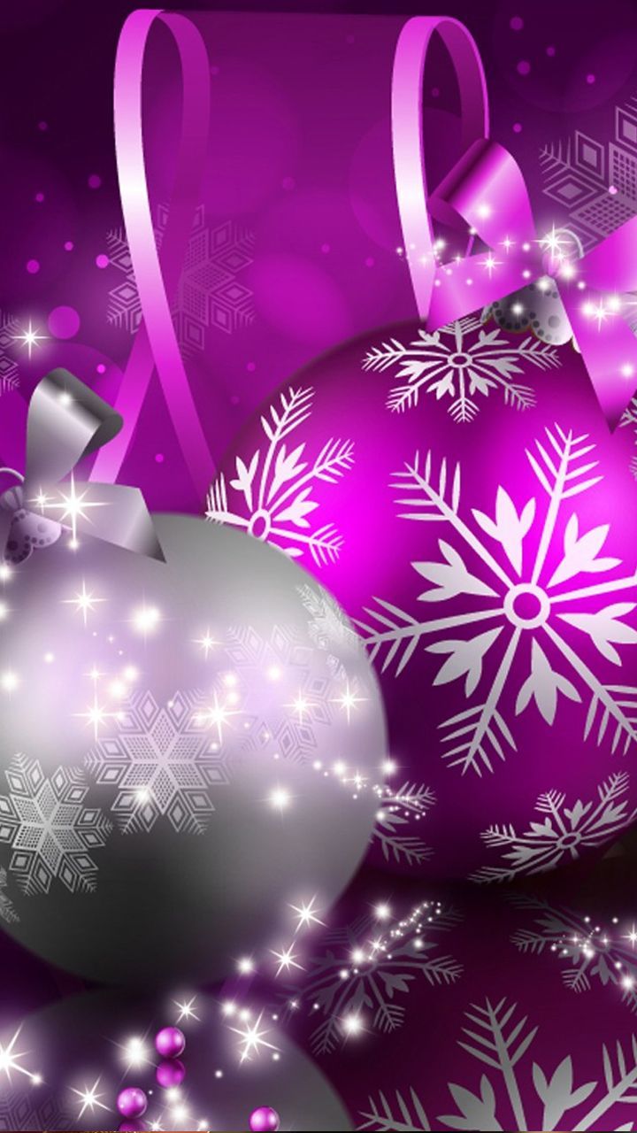 Purple Xmas Wallpapers Wallpaper Cave