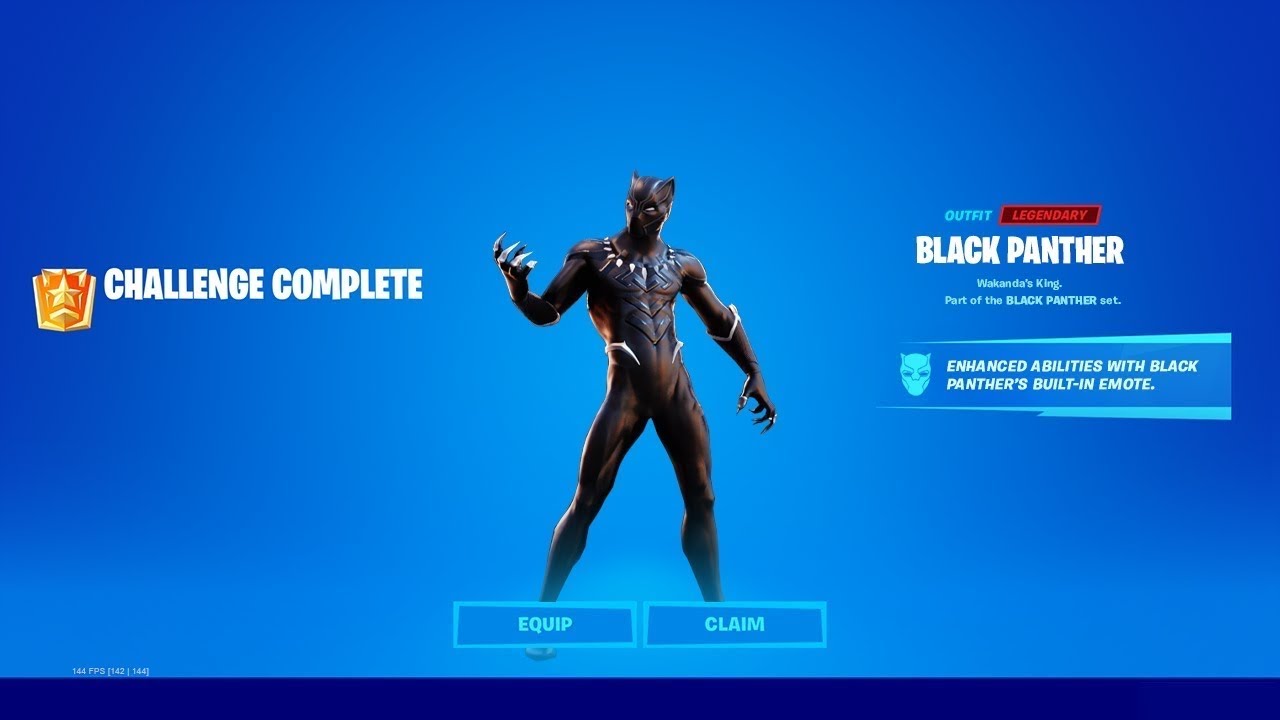 Black Panther Fortnite Wallpapers Wallpaper Cave