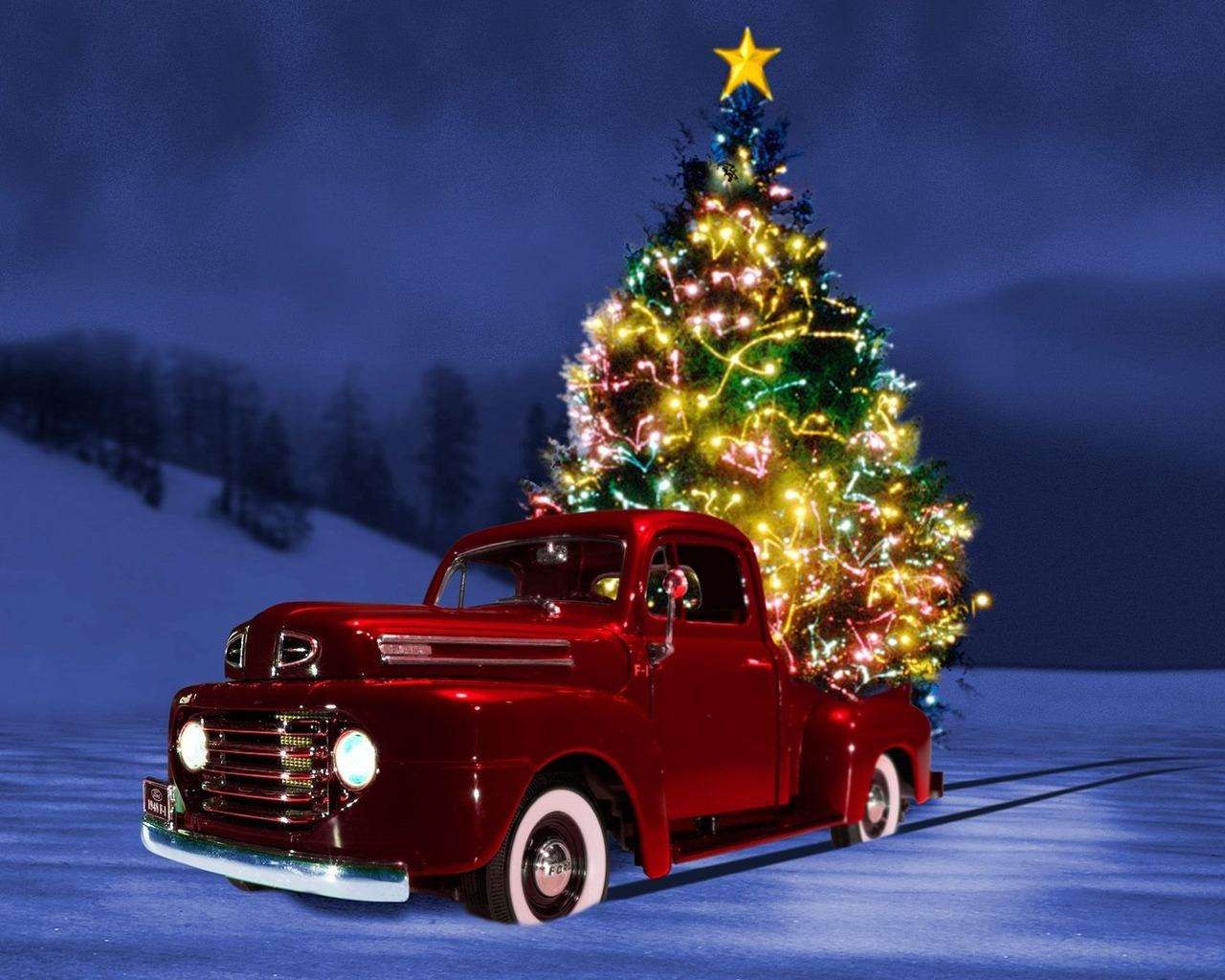 Red Truck Winter Wallpapers Wallpaper Cave
