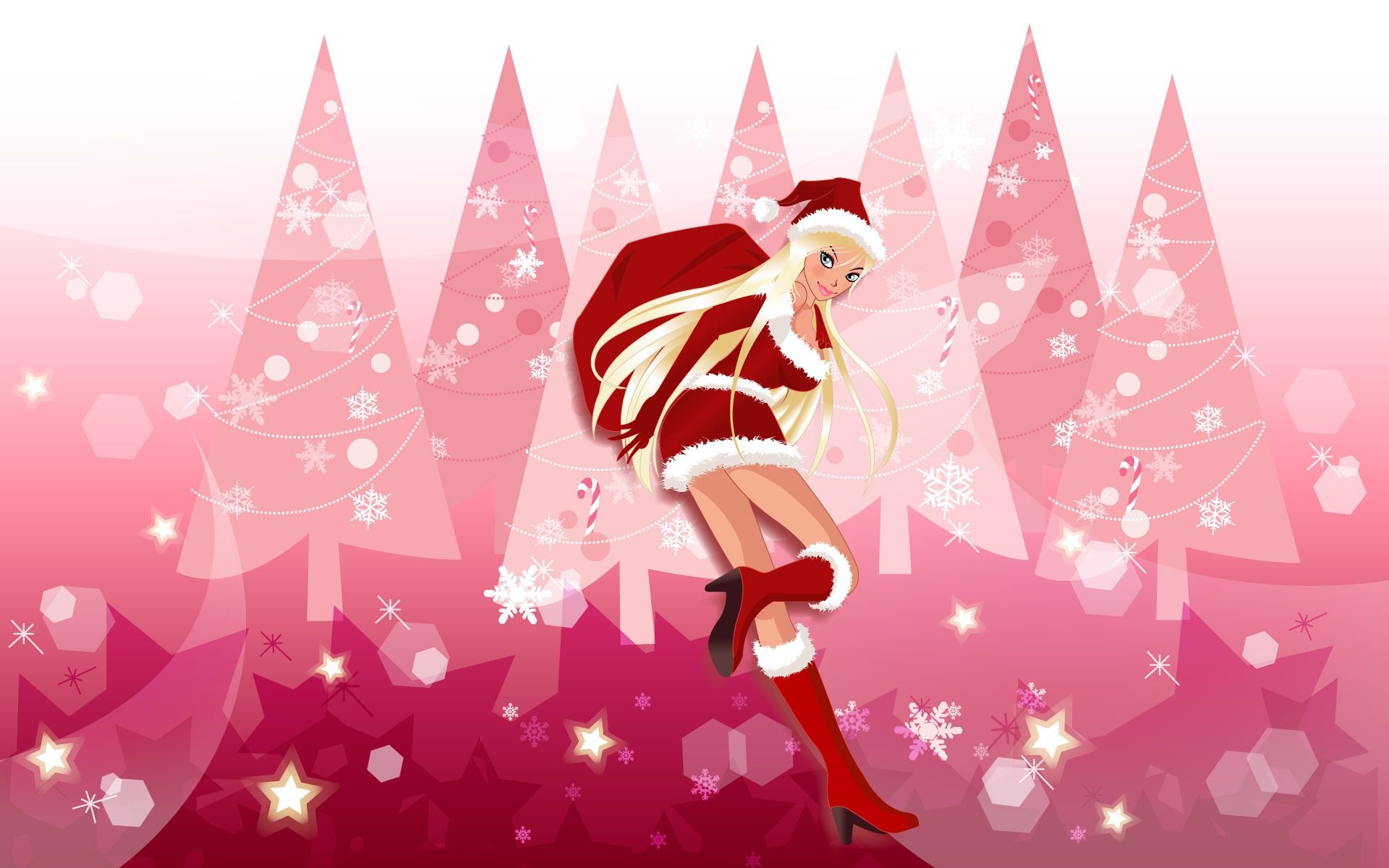 Christmas Girl Wallpapers Wallpaper Cave