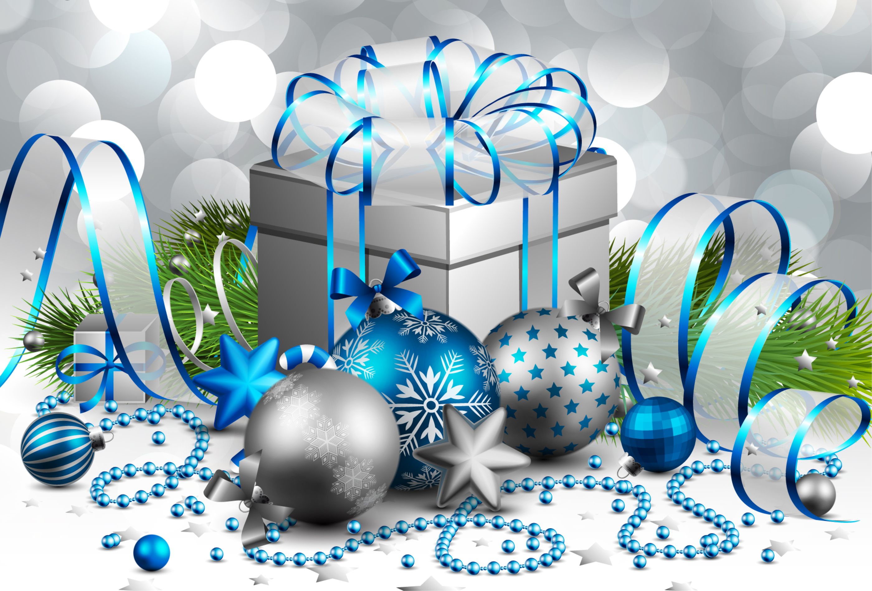 Blue And Green Christmas Wallpapers Wallpaper Cave