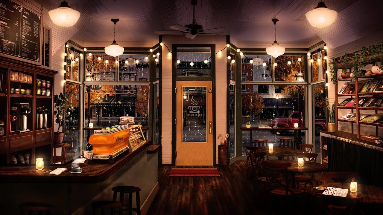 Cozy Autumn Cafe Window Wallpapers Wallpaper Cave