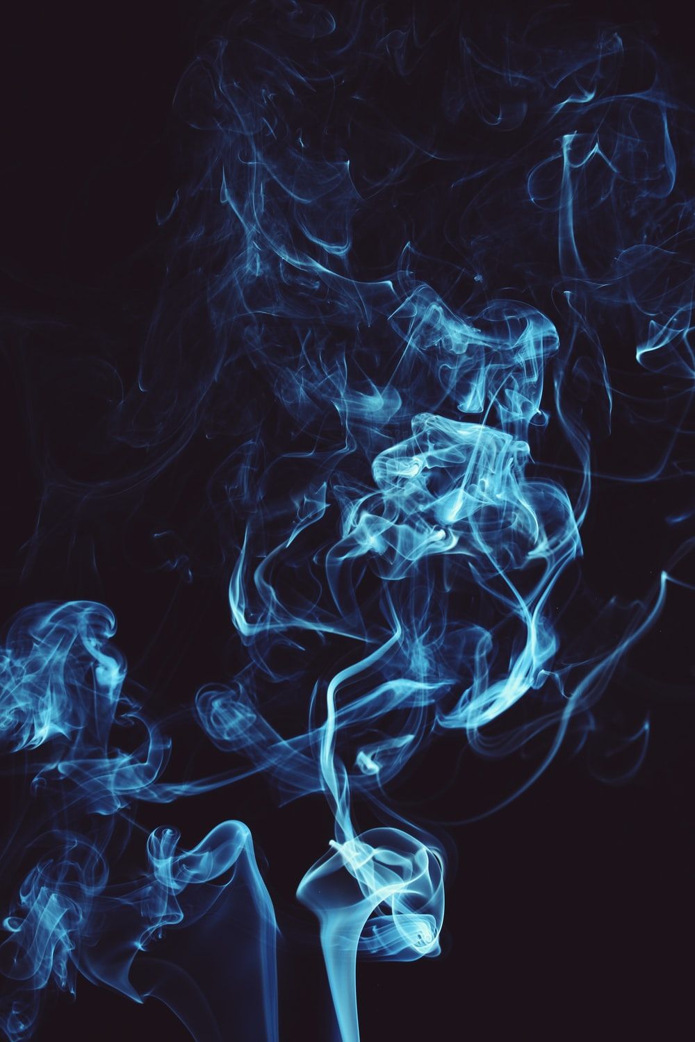 Black And Blue Smoke Wallpapers Wallpaper Cave