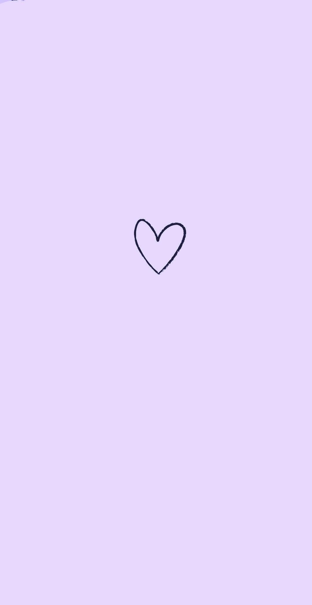 Minimalist Heart Purple Wallpapers Wallpaper Cave