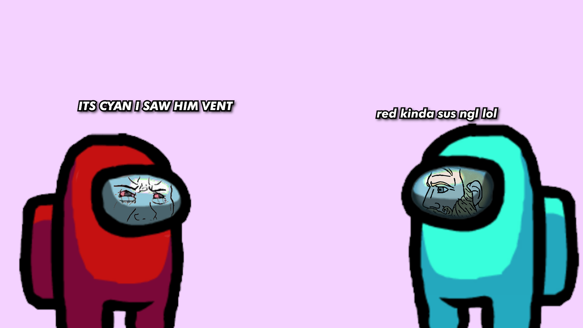 Red Kinda Sus Wallpapers Wallpaper Cave