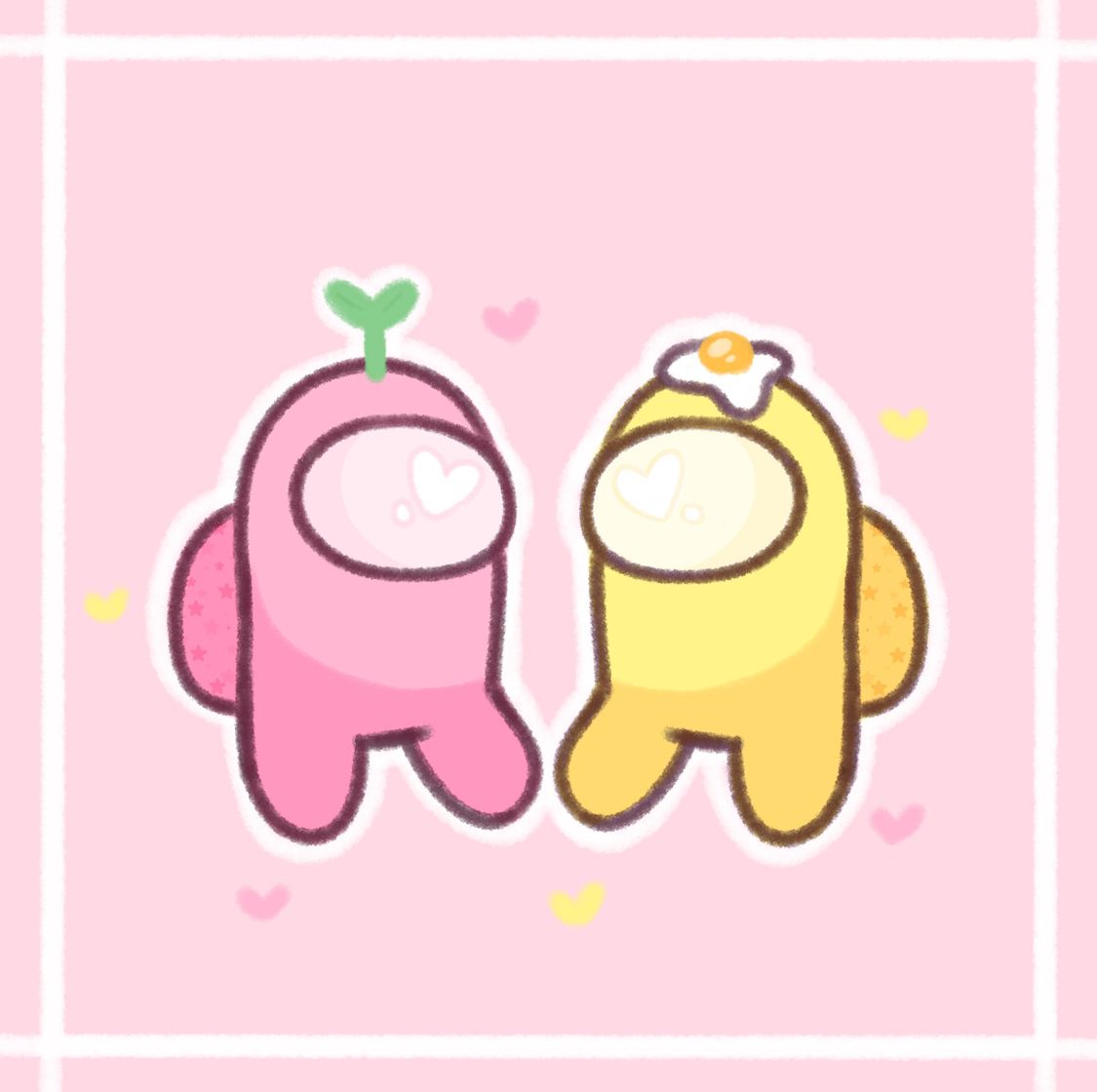 Pink Cute Baby Among Us Wallpaper kropkowekocie