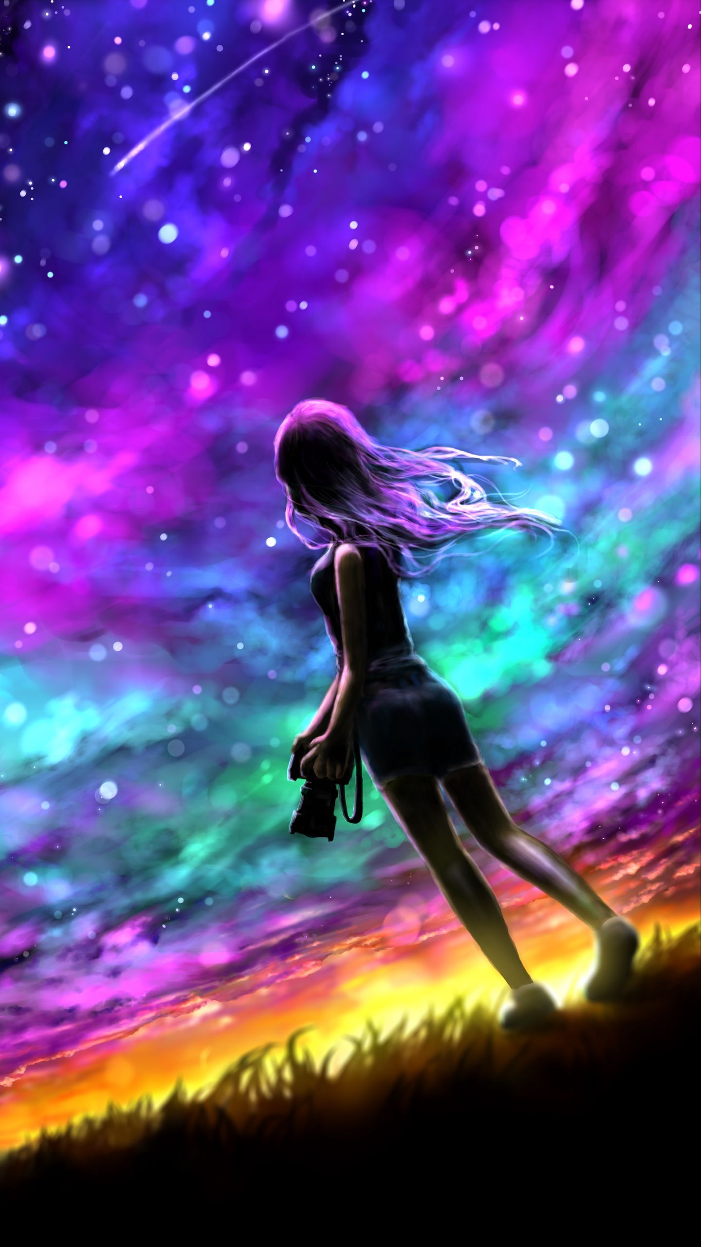 Girl In Sky Wallpapers Wallpaper Cave