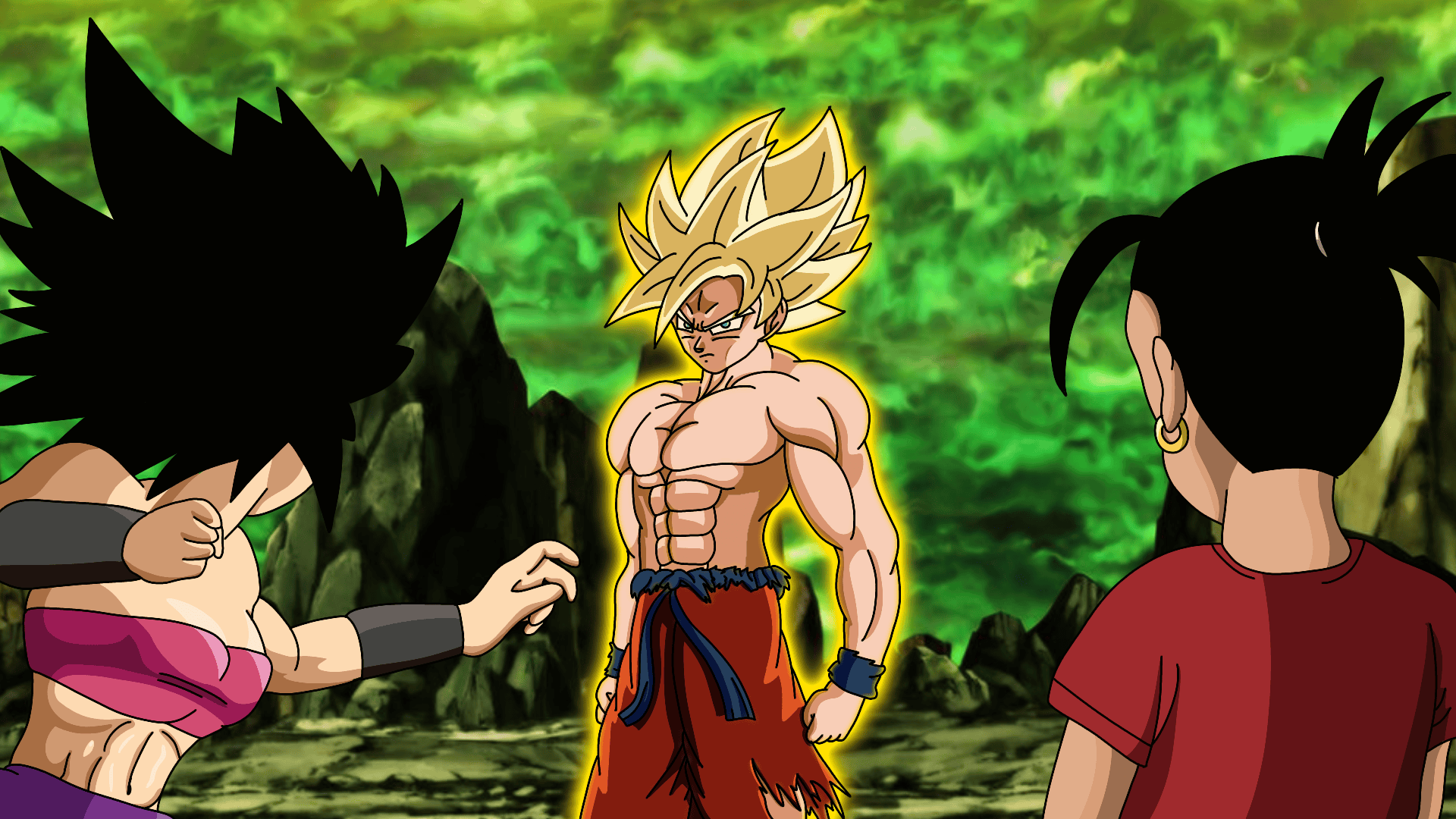 Goku X Caulifla Wallpapers Wallpaper Cave
