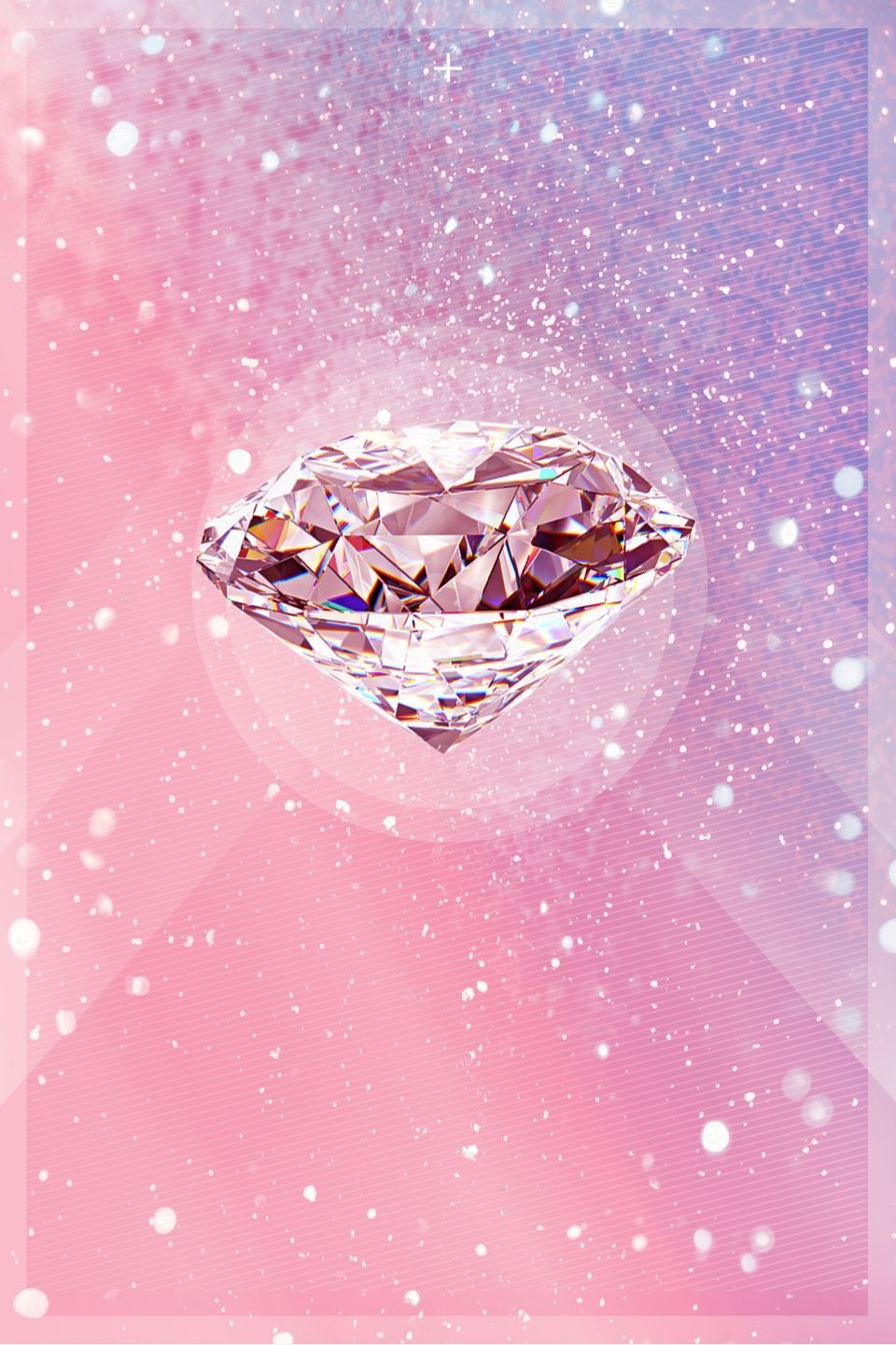 Pink Diamond Heart Wallpaper