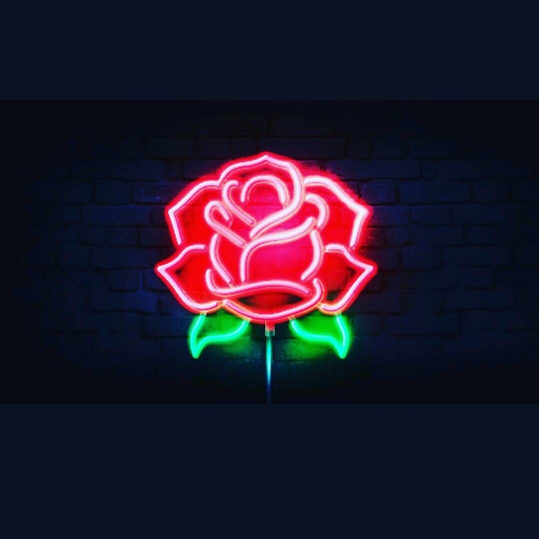 Neon Rose Wallpapers Wallpaper Cave
