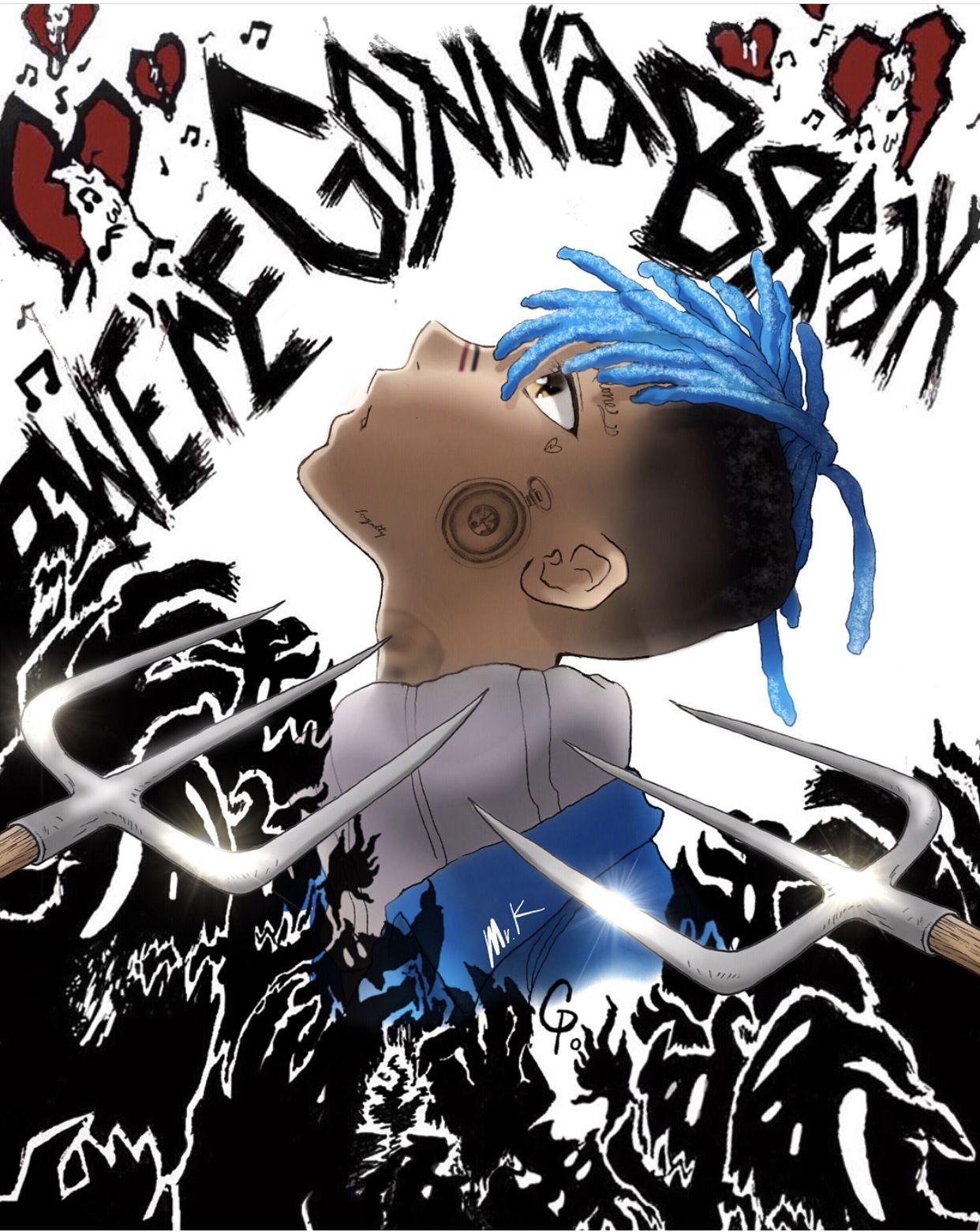 XXXTentacion Anime Cartoon Wallpapers Wallpaper Cave