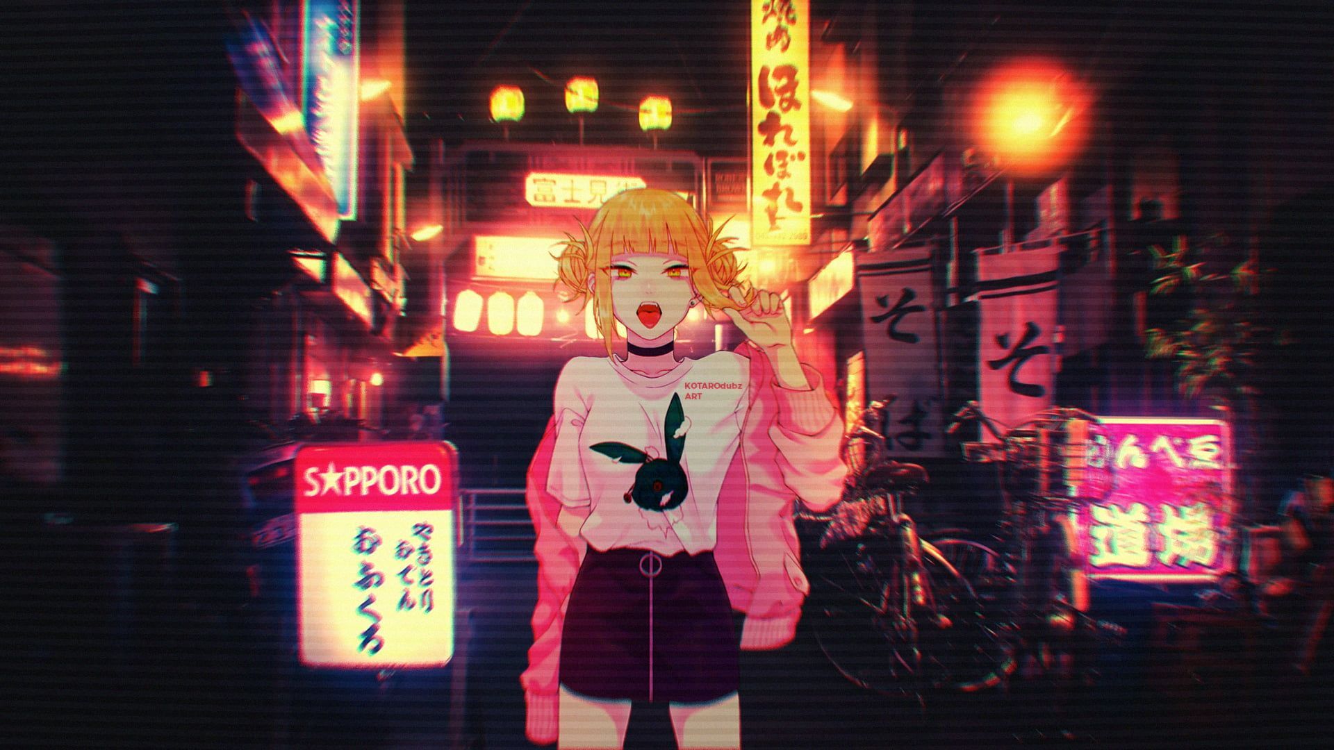 Neon Pink Anime Wallpapers Wallpaper Cave