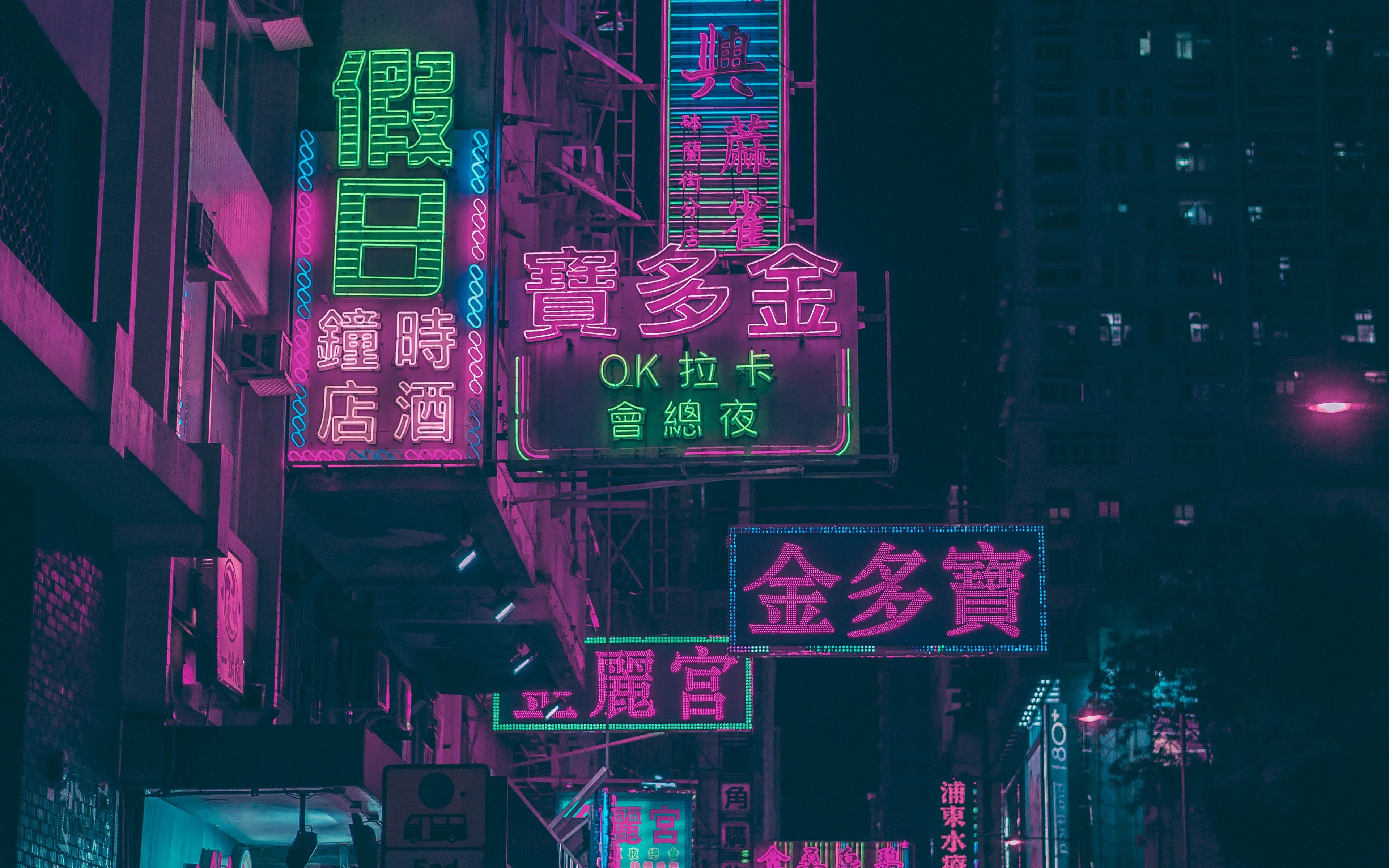 4k Pink And Blue Neon Wallpapers Wallpaper Cave