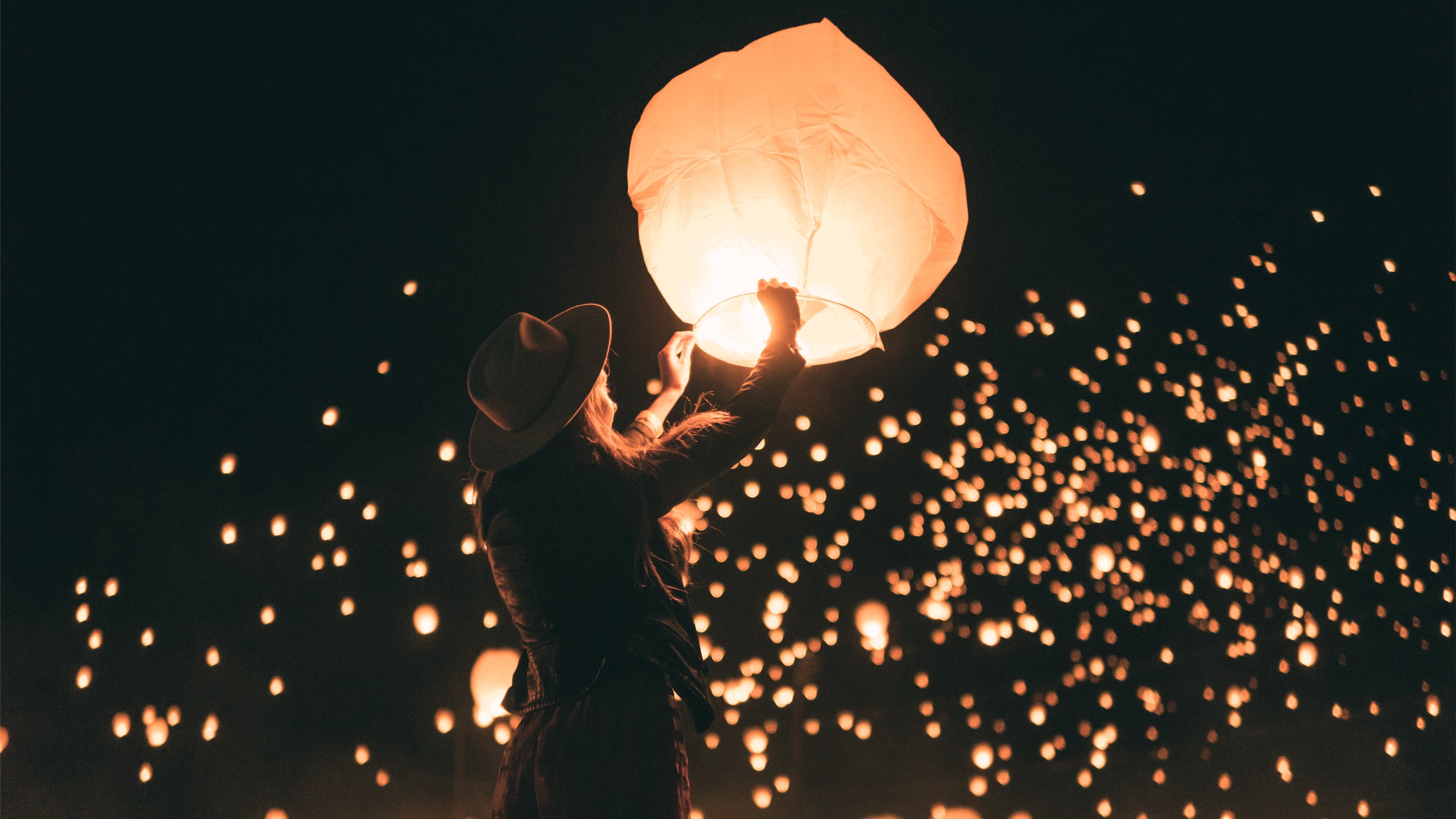 Sky Lantern Wallpapers Wallpaper Cave